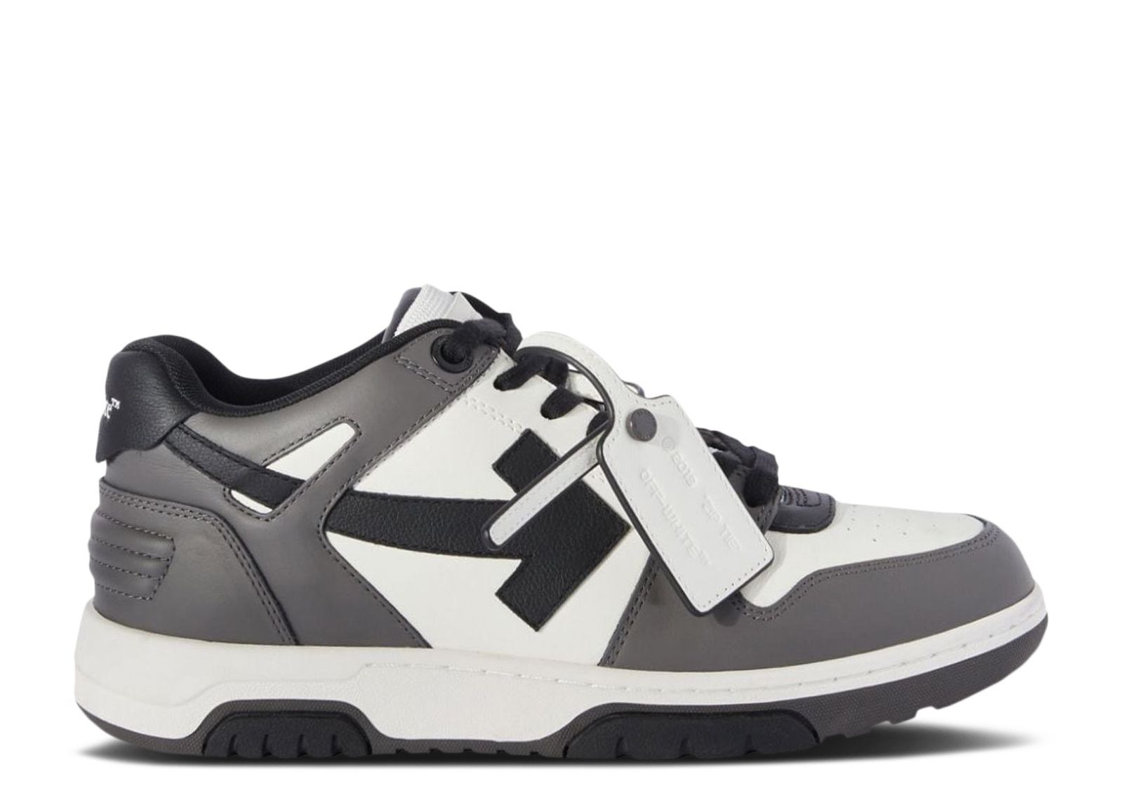 Off White Out Of Office Low 'Dark Grey' - Off White - OMIA189S24LEA006 ...