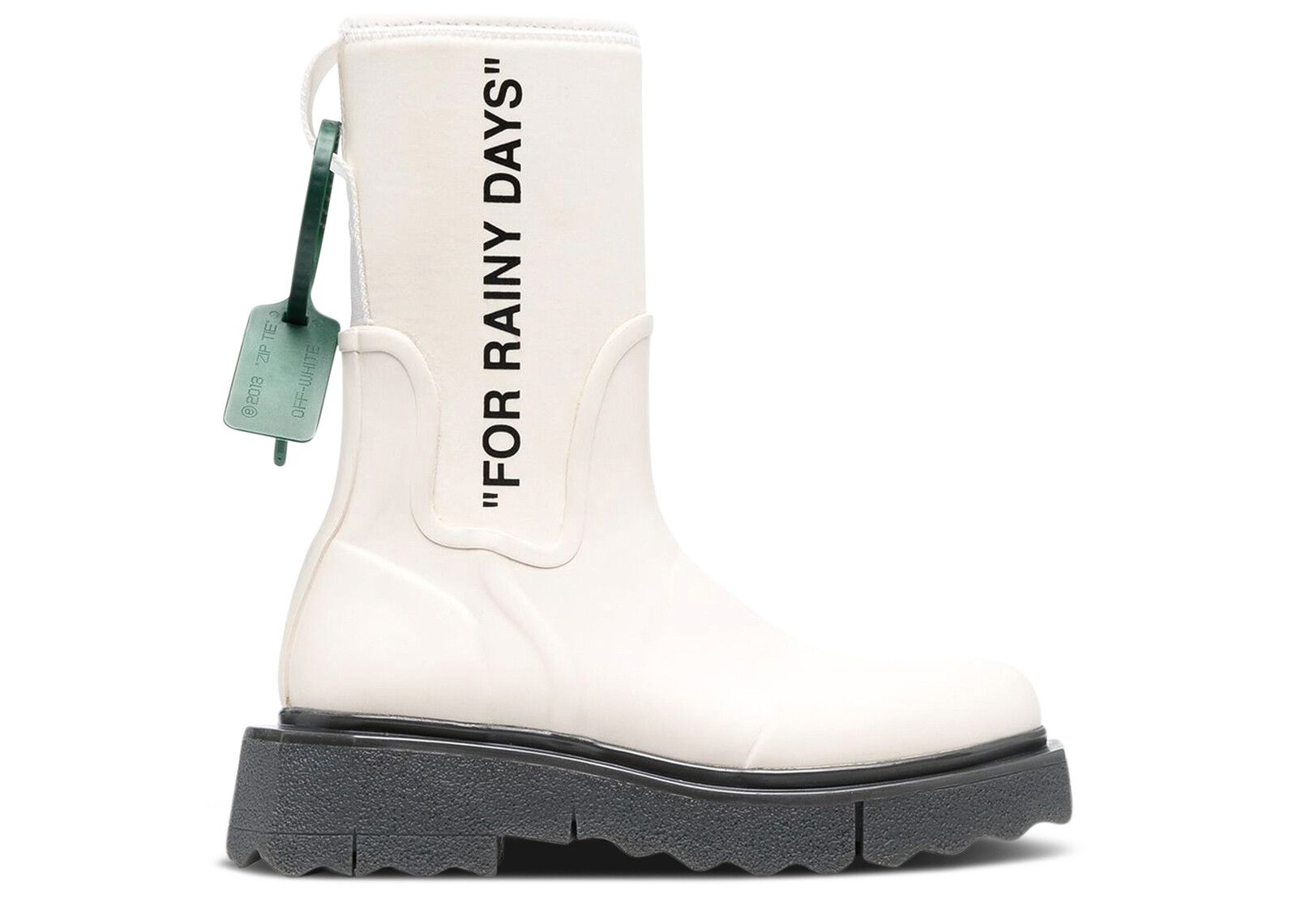 OFF-WHITE “FOR RAINY DAYS” Rainboot Off white Rain Boots Off-White 7.5 (38) | Mercari main image 2