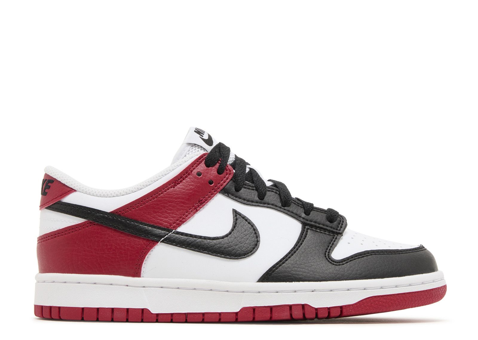 Dunk Low GS 'Black Toe' - Nike - HF9980 600 - black/gym red/white ...