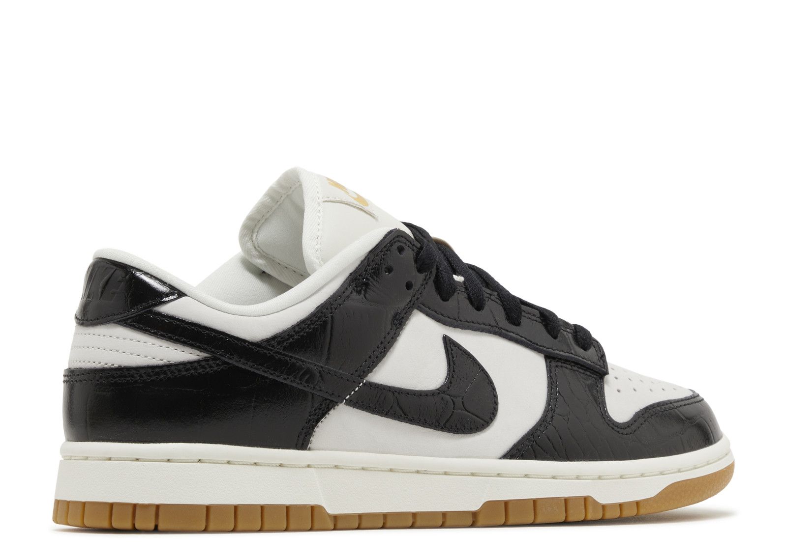 Wmns Dunk Low LX 'Black Croc' - Nike - FJ2260 003 - phantom/black