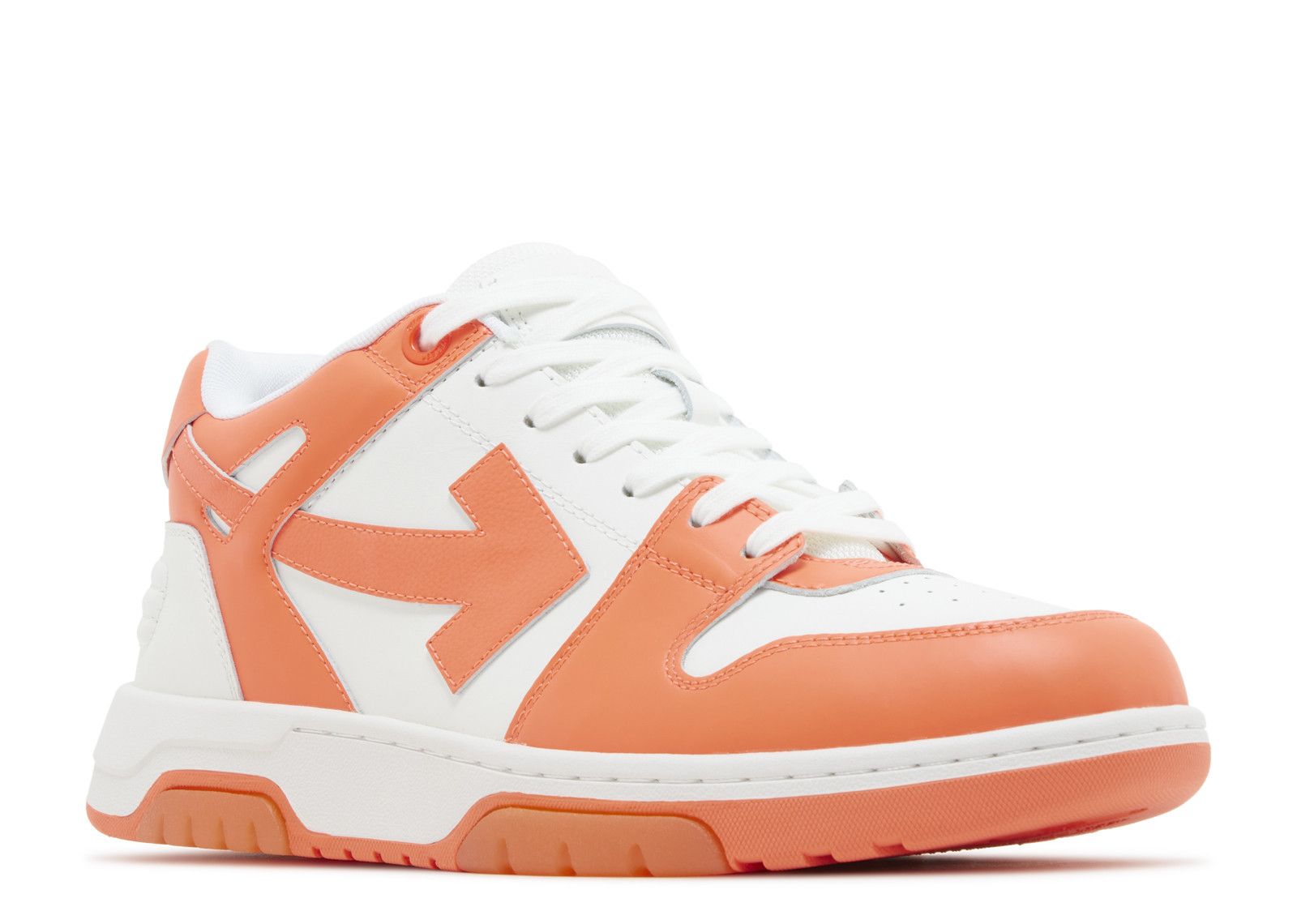 Orange off white shoes best sale