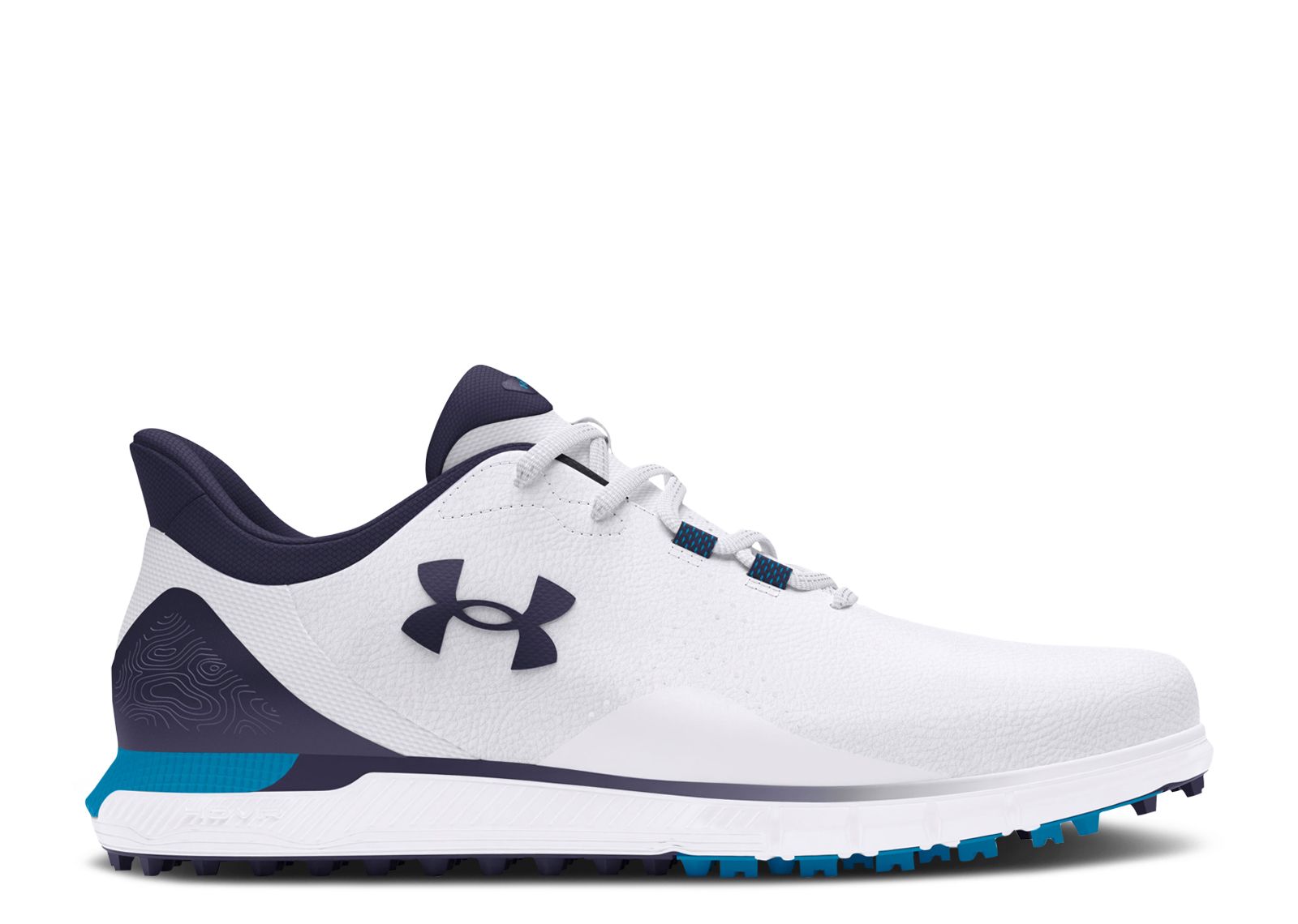 HOVR Drive Fade Spikeless Golf Wide 'White Midnight Navy'