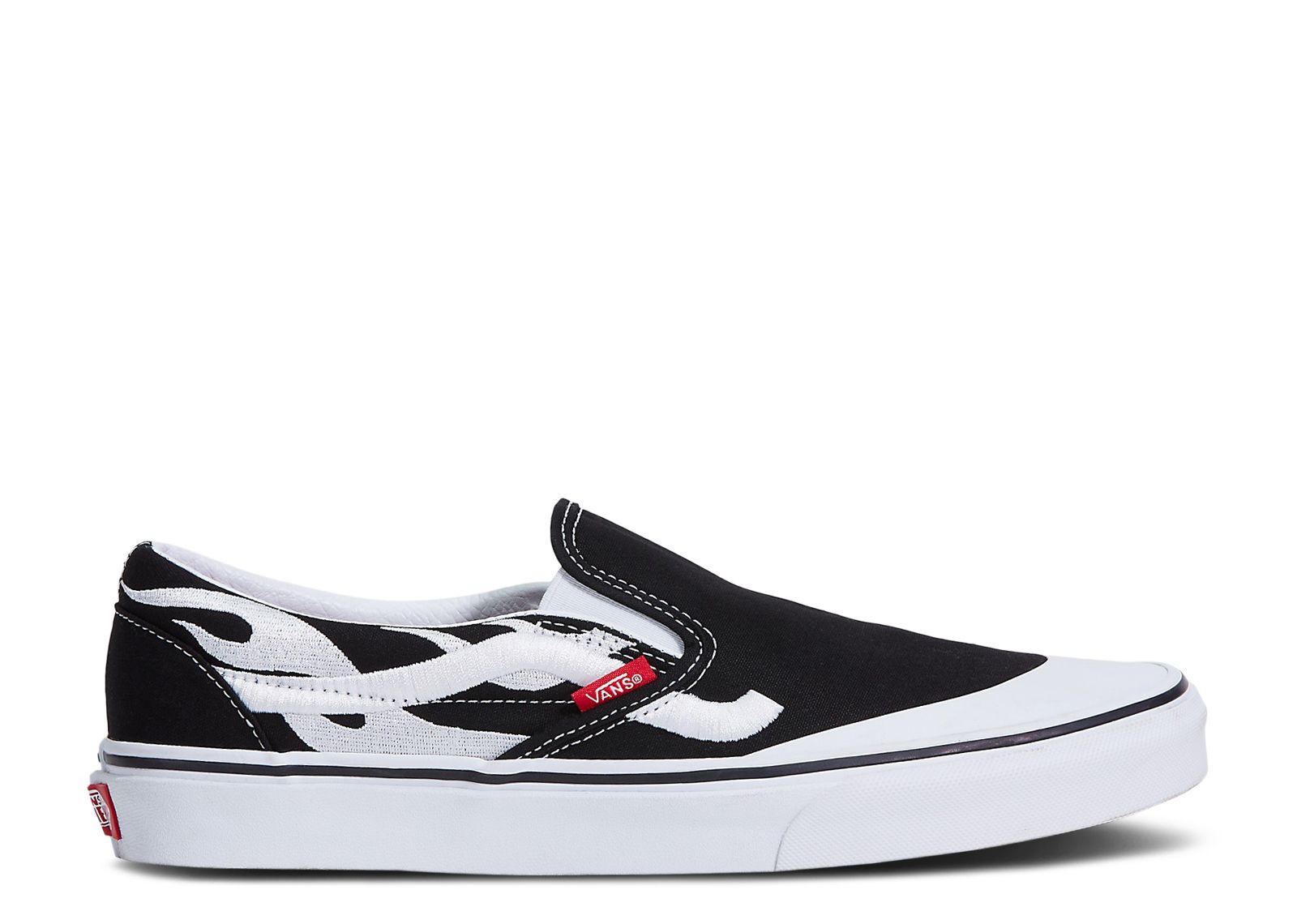 A$AP Rocky x Classic Slip-On 'Worldwide Pack - Black White Flame'