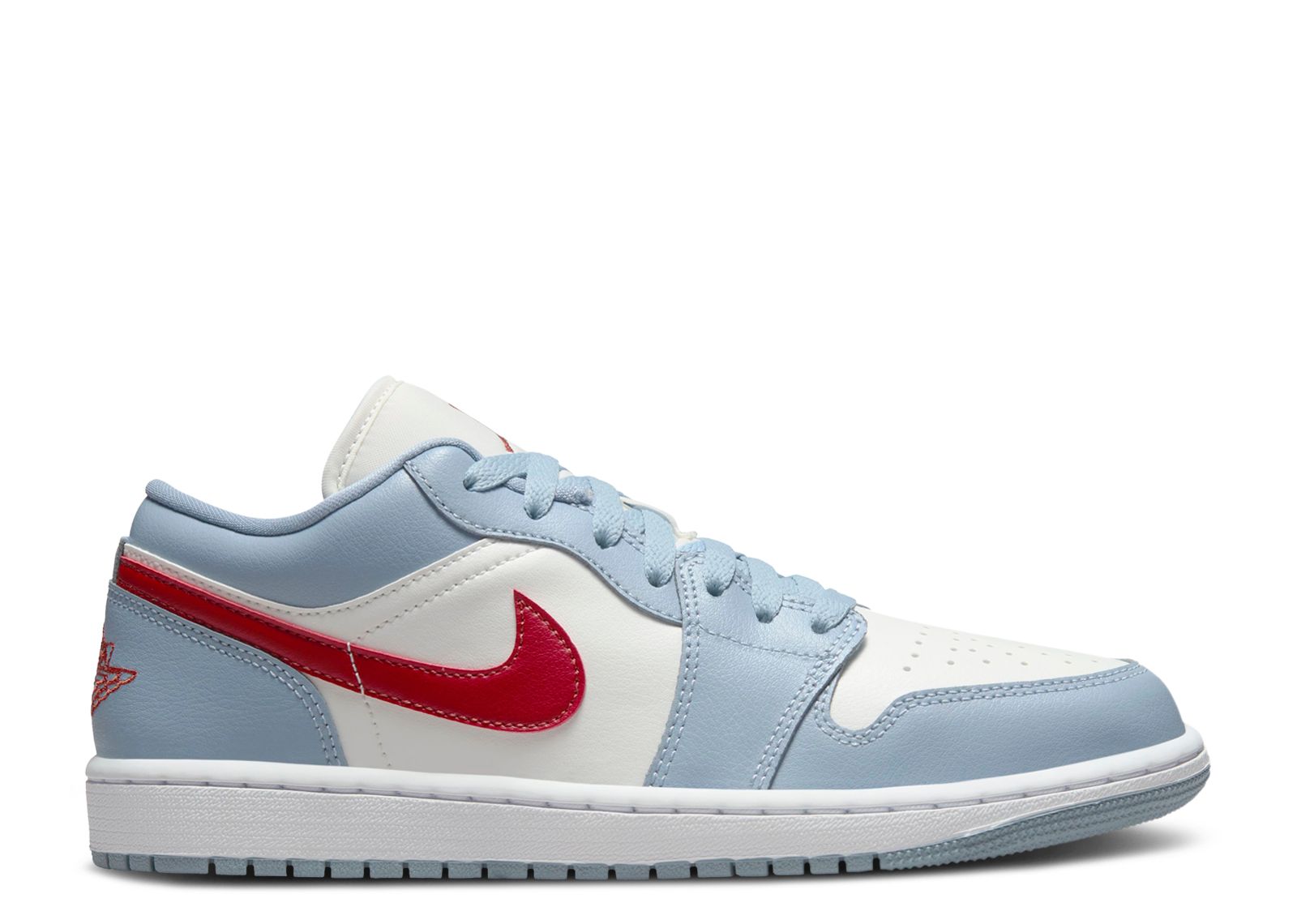 Wmns Jordan 1 Low 'Blue Whisper Dune Red'