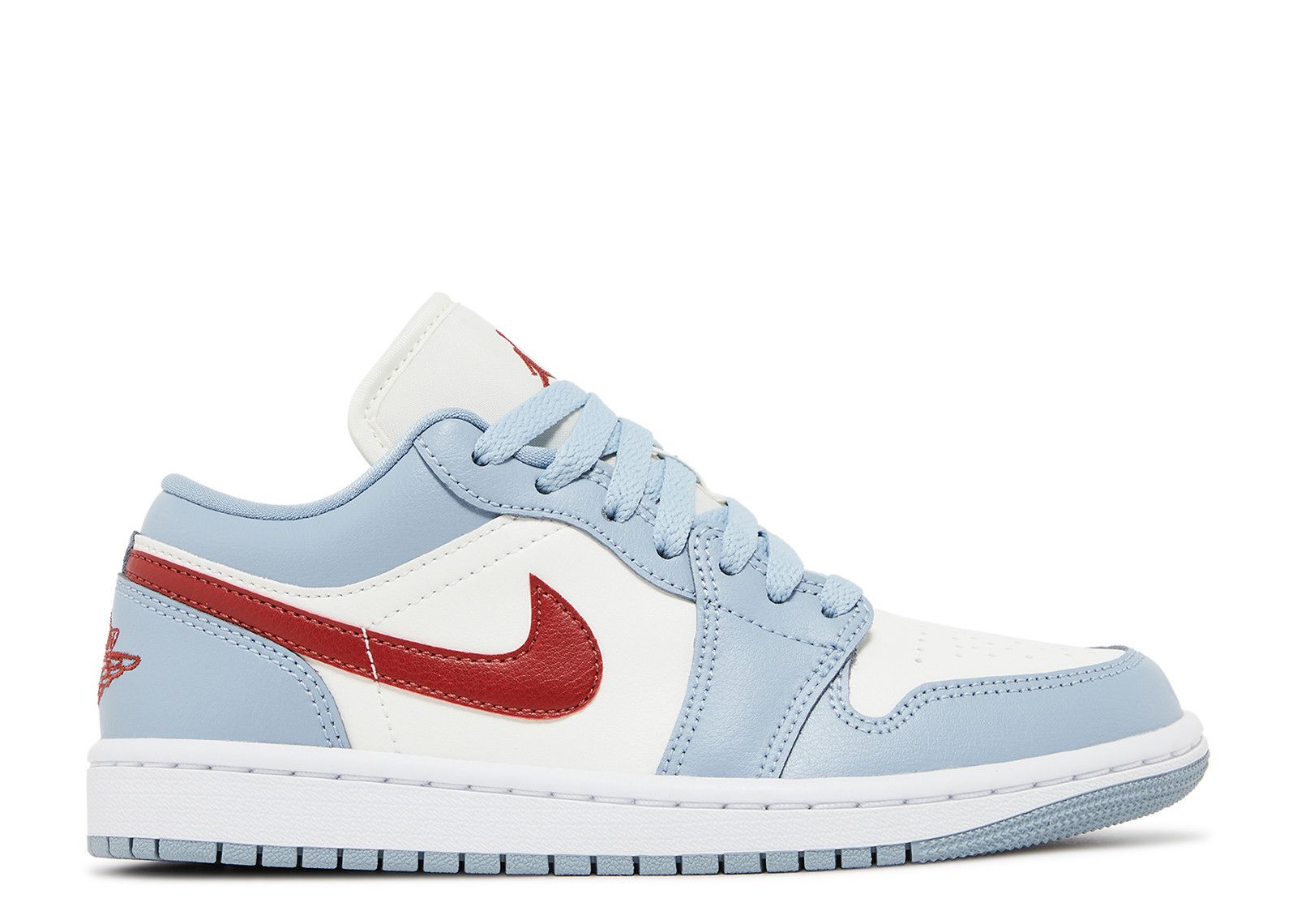 Wmns Jordan 1 Low 'Blue Whisper Dune Red'