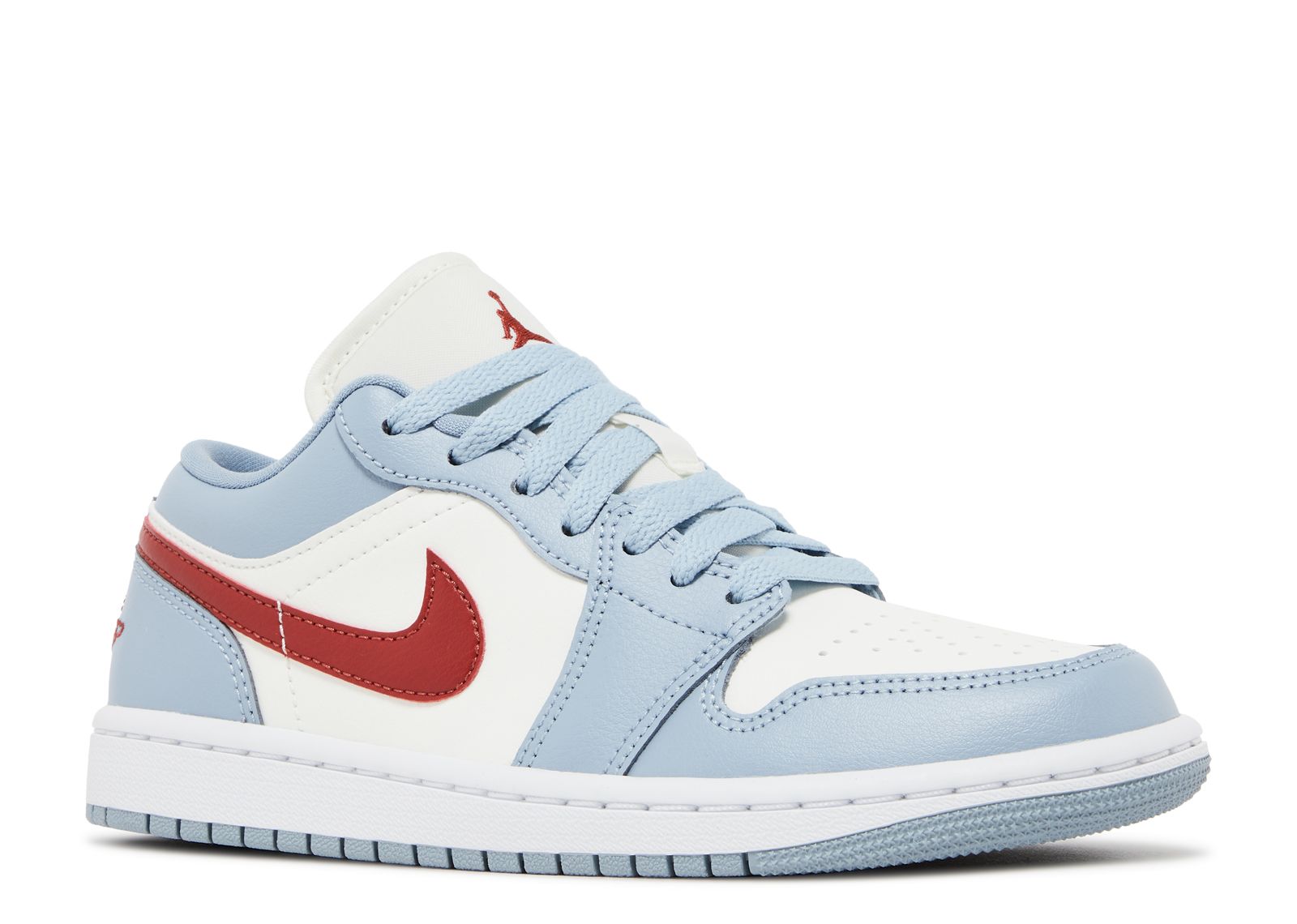 Wmns Jordan 1 Low 'Blue Whisper Dune Red' - Air Jordan