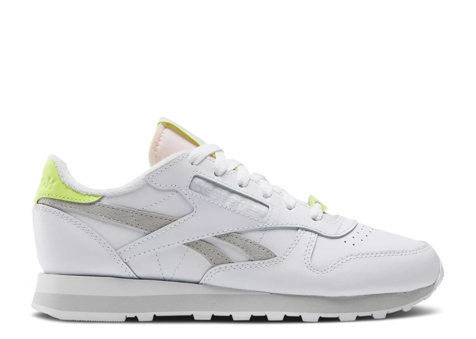 Wmns Classic Leather 'White Acid Yellow'