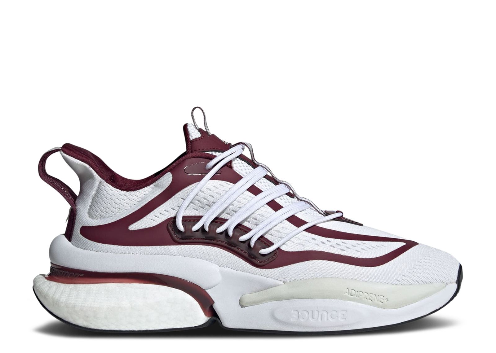 Adidas AlphaBoost V1 Mississippi State Shoes Men\'s Size 9 White Maroon‎ IE1030 adidas Maroon/White Mississippi State Bulldogs Ultraboost  main image 3
