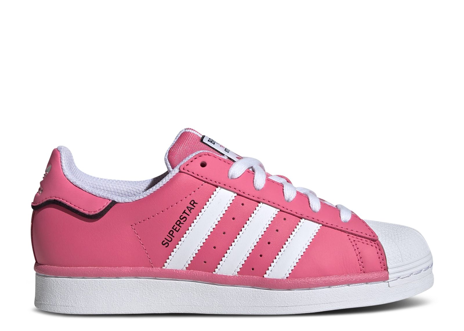 Adidas superstars pink and white hotsell