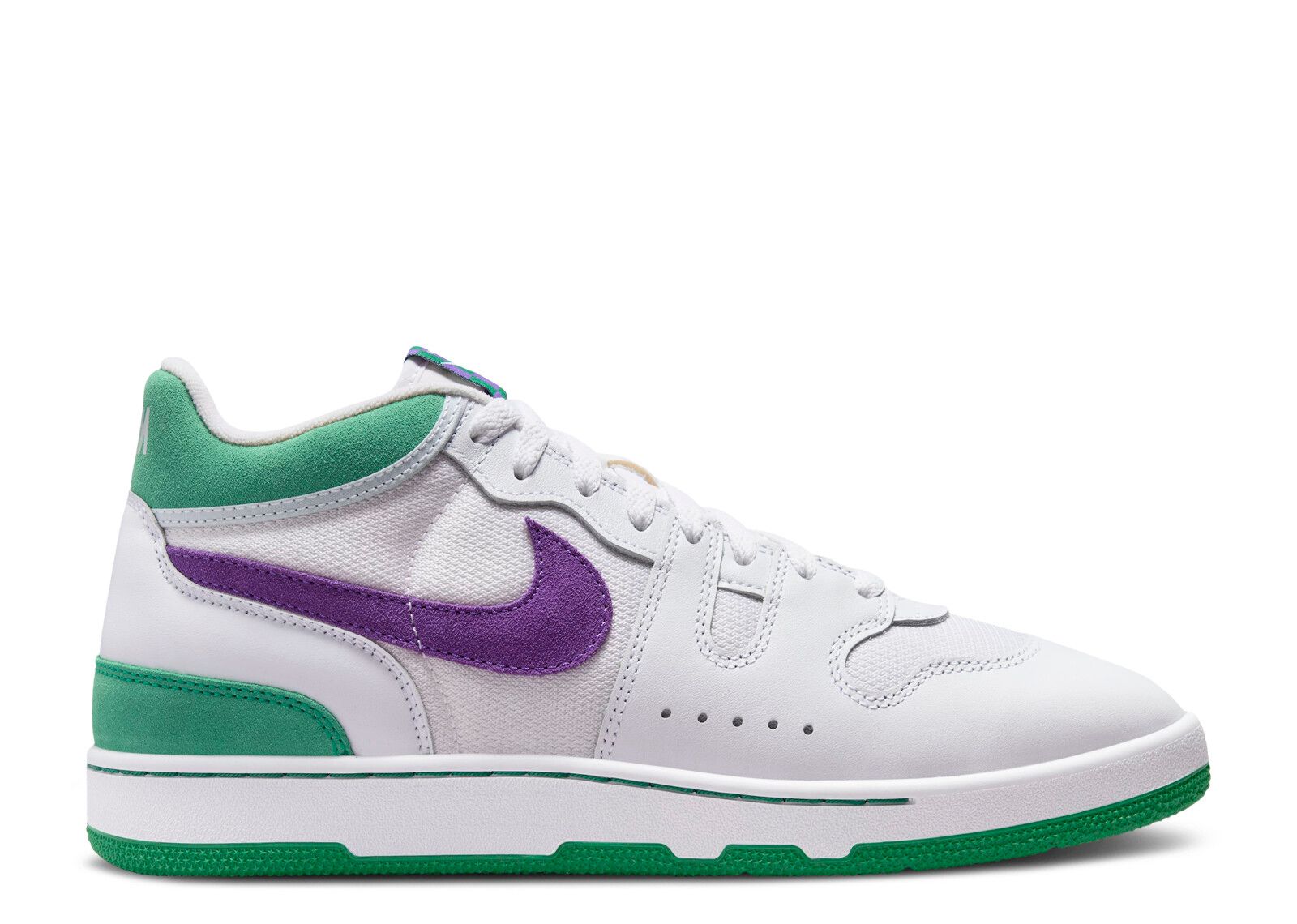 Nike White Sneakers Wimbledon with Purple and Green Accents Nike Mac Attack  main image 4