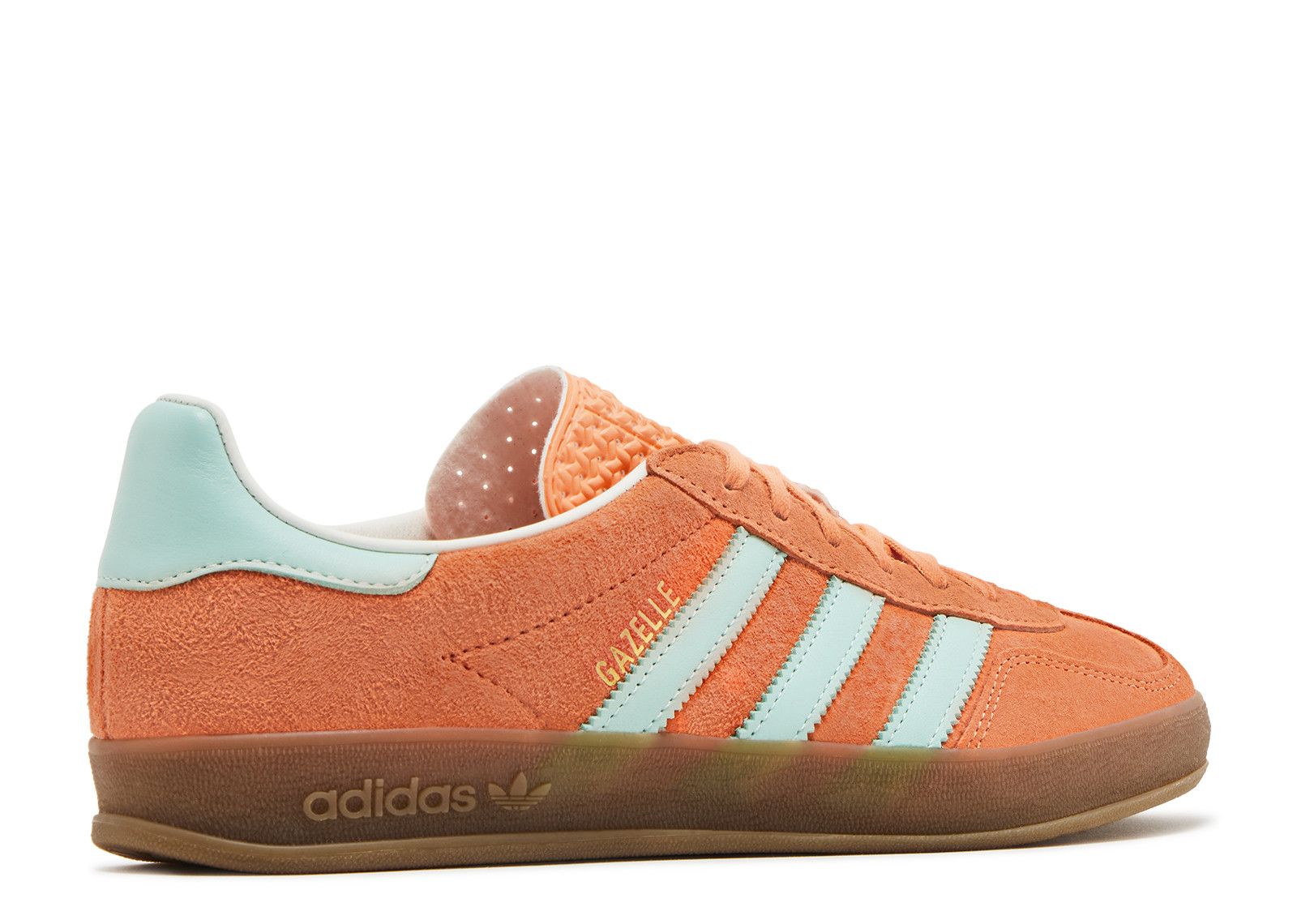 adidas gazelle silver green womens Adidas Gazelle Indoor Shoes in Ash Green / Cloud White / Gum  CHROME