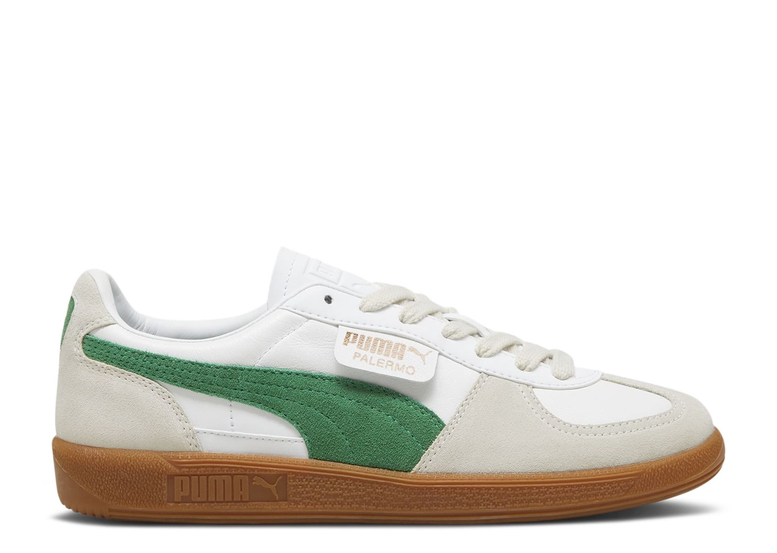 Palermo Leather 'White Archive Green Gum'