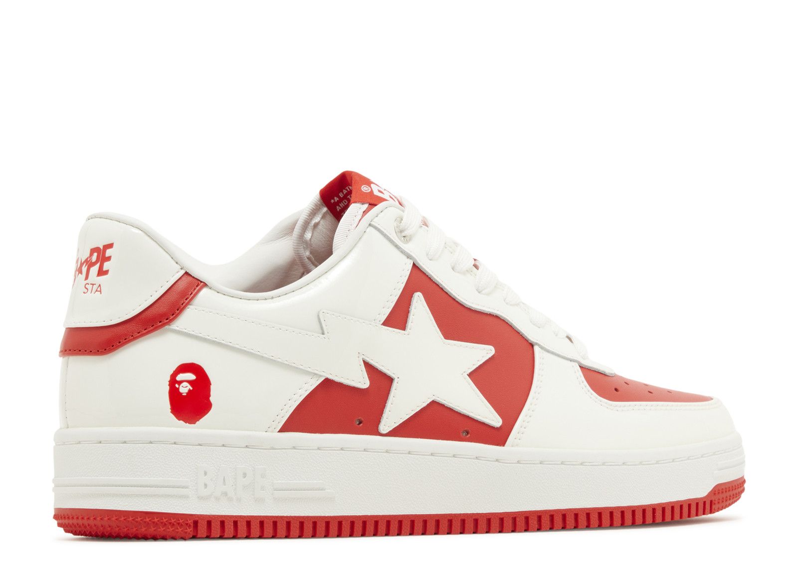 Bapesta #6 'Patent Leather Pack Red' - BAPE - 1K30191328 RED - red
