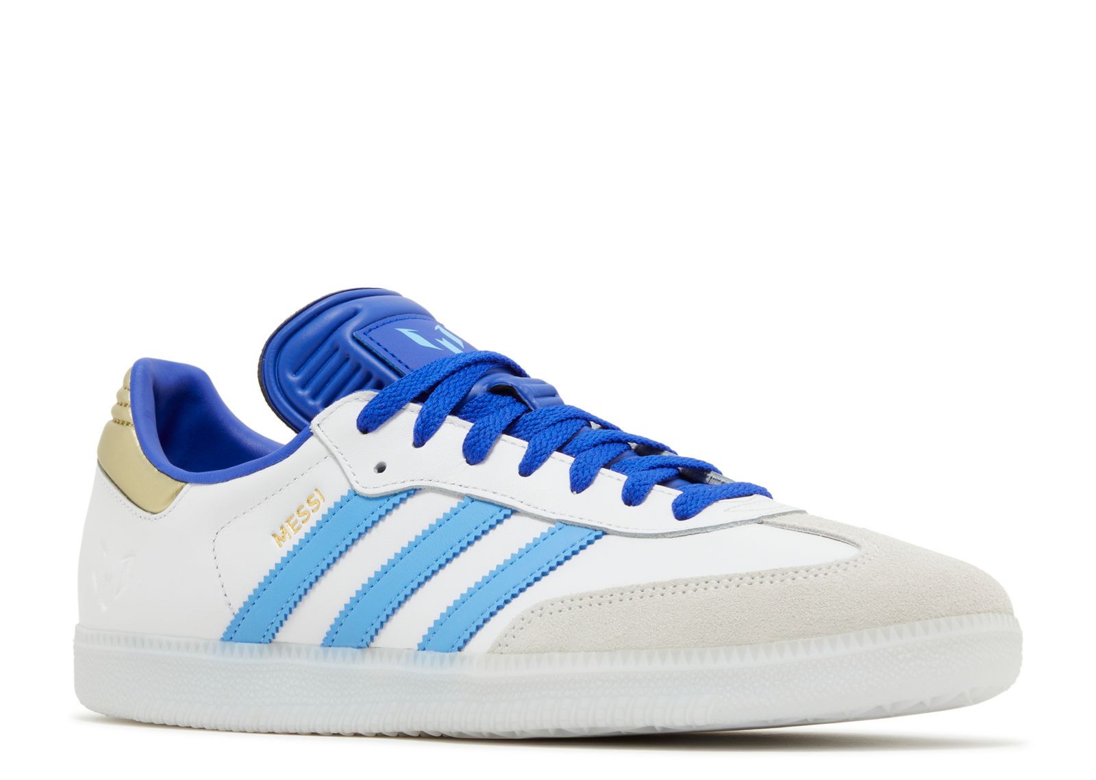 Lionel Messi X Samba Indoor 'Spark Gen10s' - Adidas - ID3550 - white/lucid  blue/blue burst/gold | Flight Club