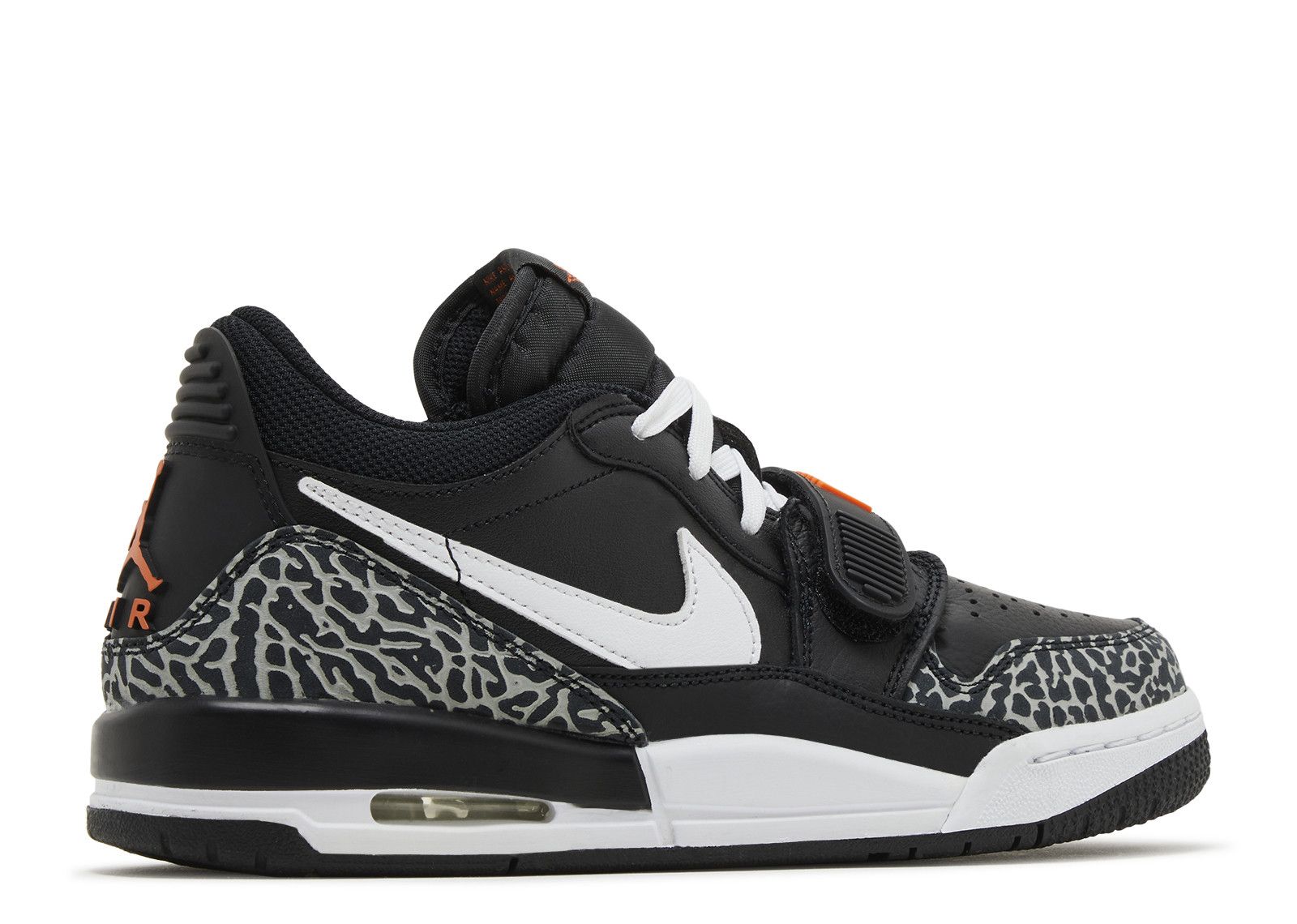 Jordan Legacy 312 Low GS Black White Safety Orange Air Jordan CD9054 018 black wolf grey safety orange white Flight Club