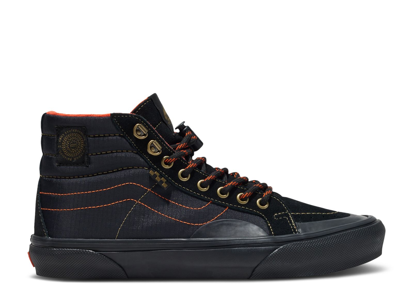 Spitfire Wheels x Skate Sk8-Hi Reissue 'Black Flame'