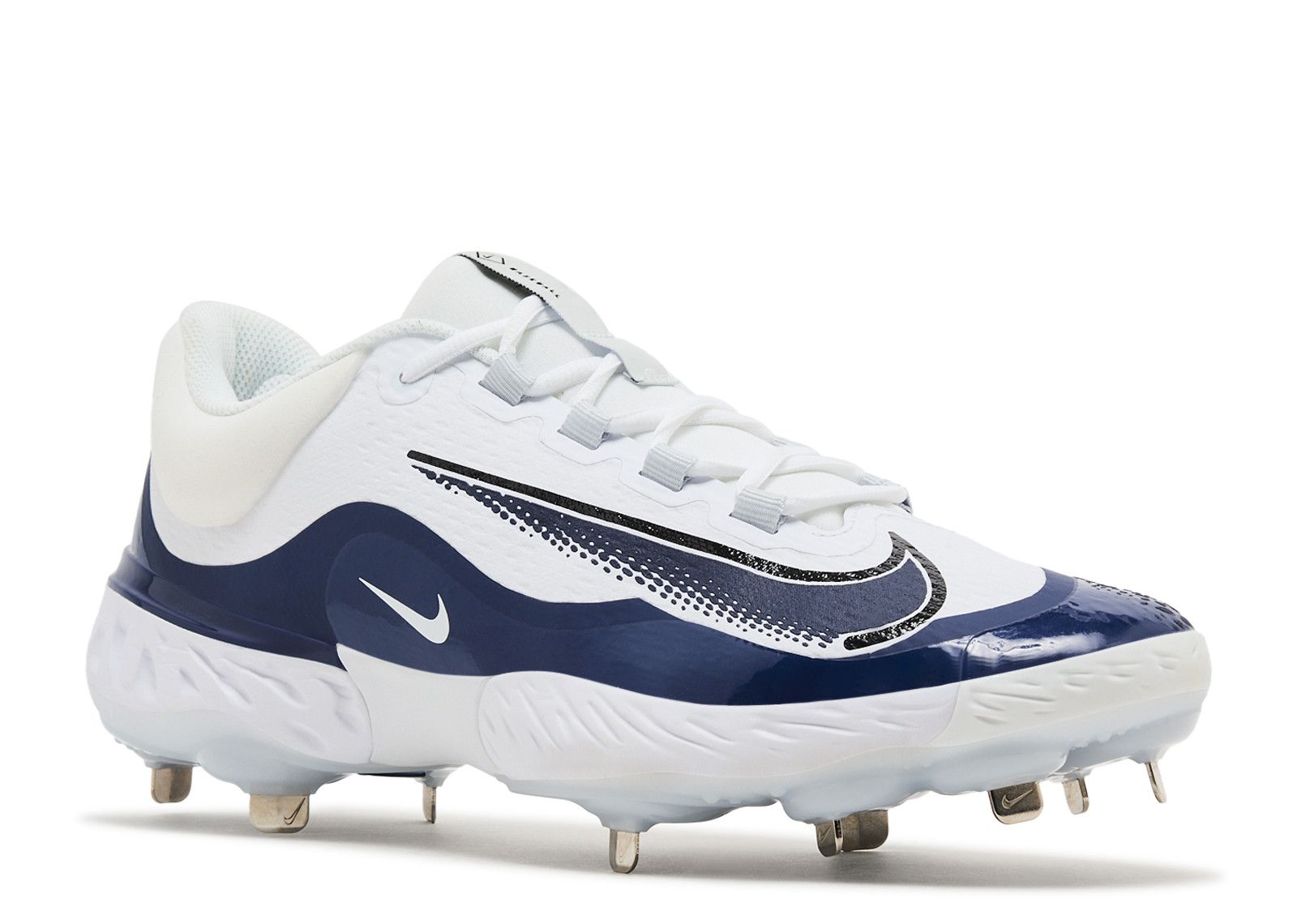 nike huarache navy blue and white