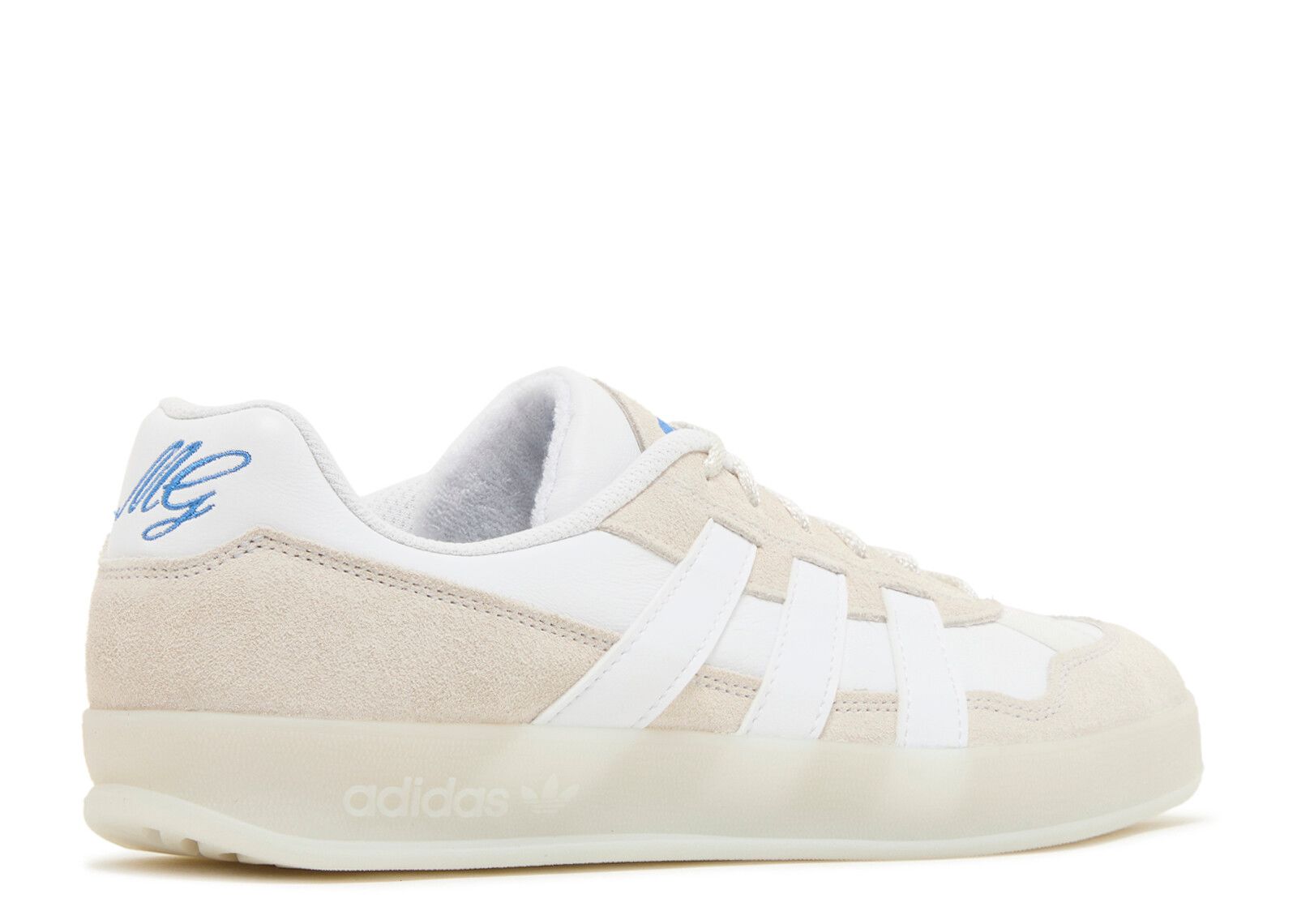adidas Mark Gonzales x Aloha Super Crystal White - IE0657 Adidas ALOHA SUPER Gonzales Crystal White/ Cloud White/Blue  main image 2