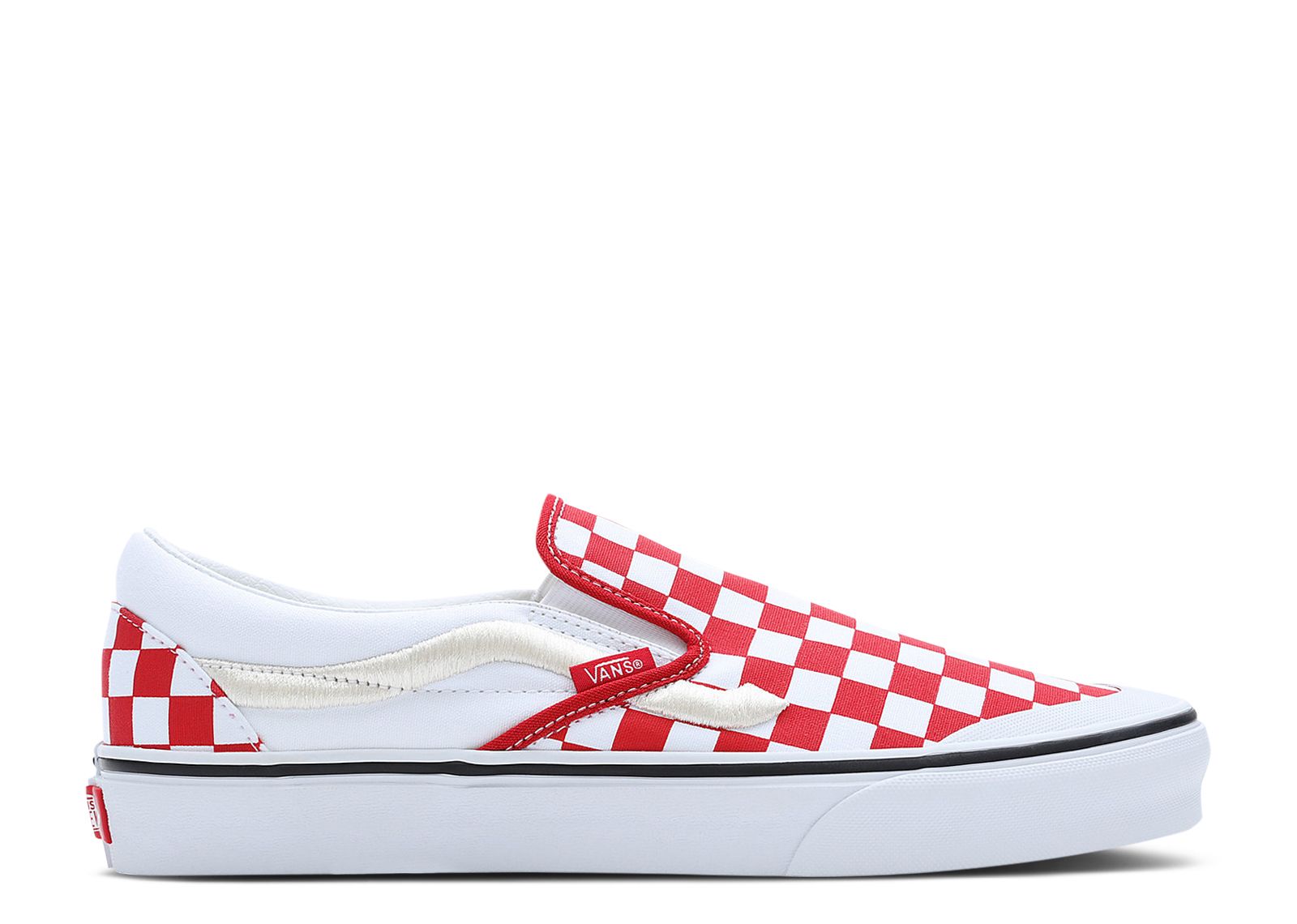 Classic Slip-On 138 'Sidestripe - Red Checkerboard'