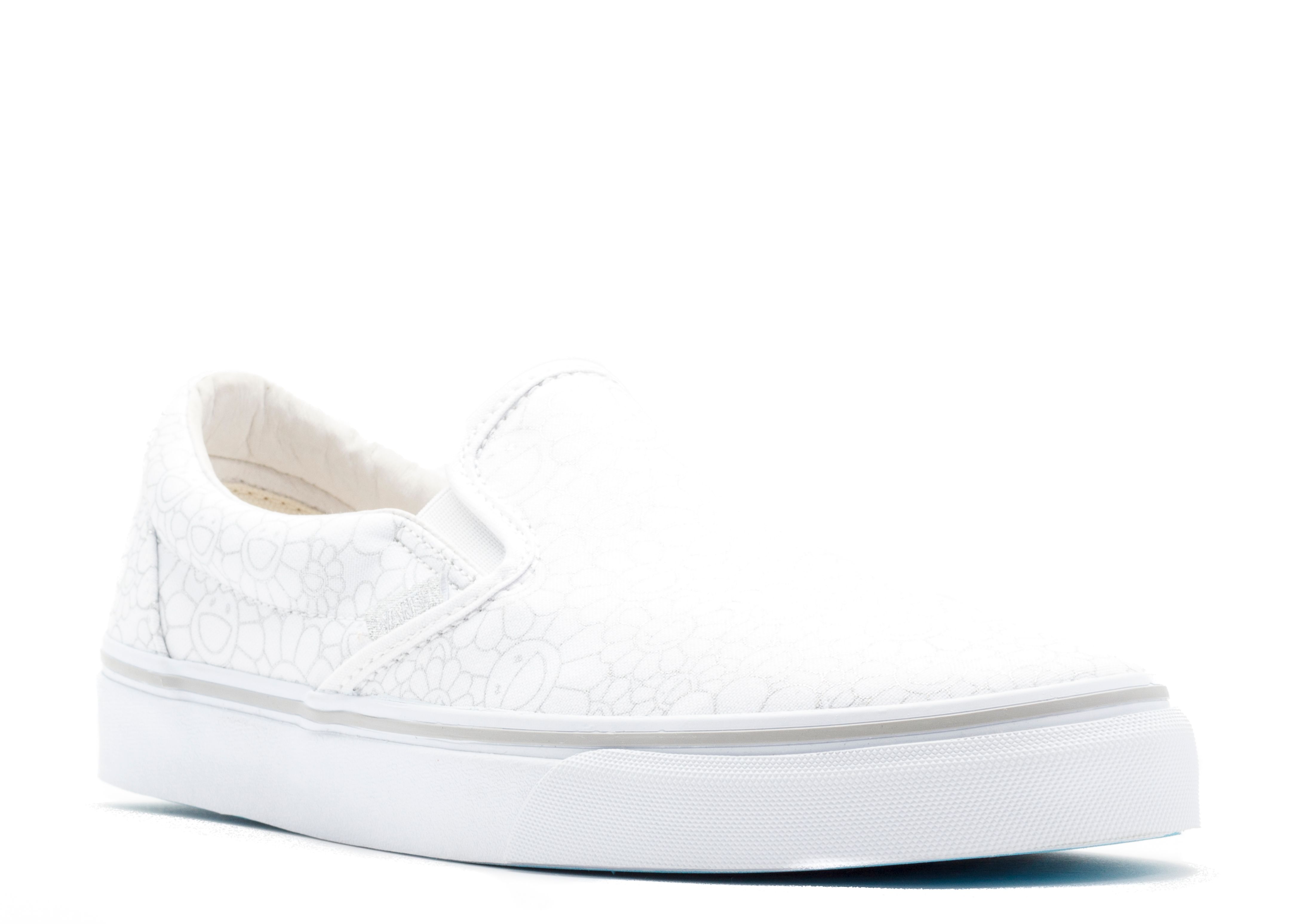 Takashi Murakami Classic Slip On LX 'Silver Flower' - Vans