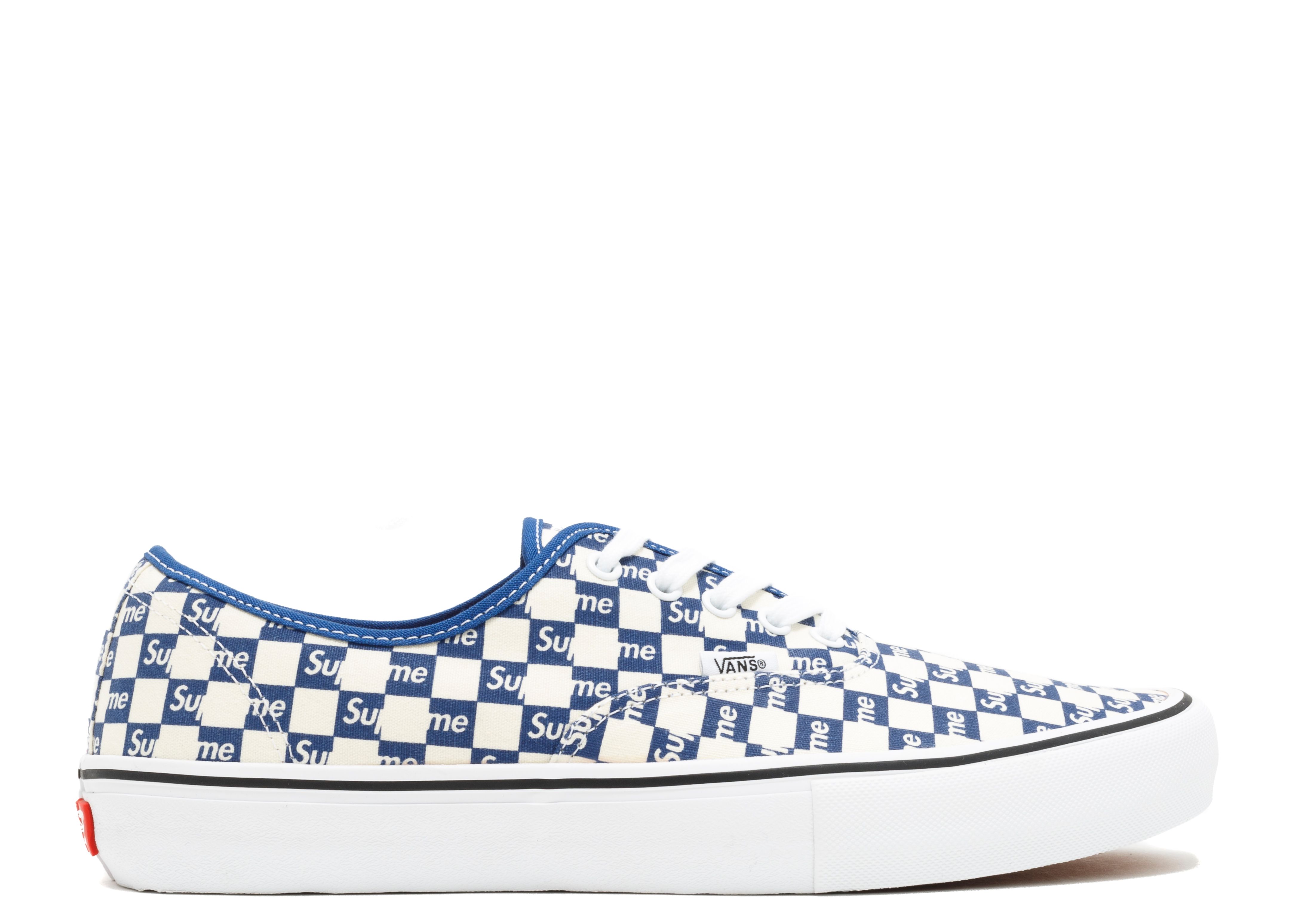 vans authentic checkerboard blue