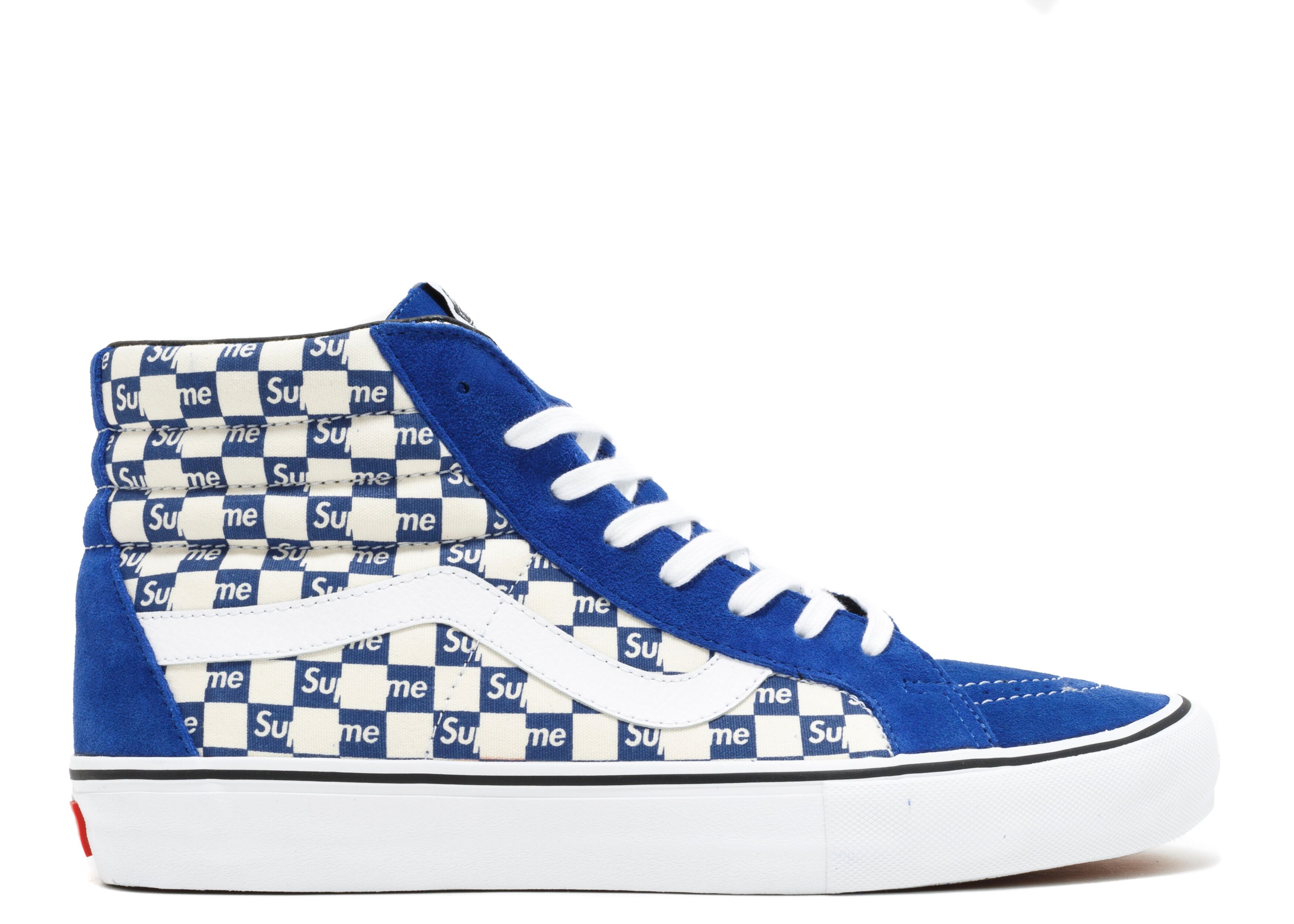Supreme x Sk8-Hi Pro 'Checkered Blue'