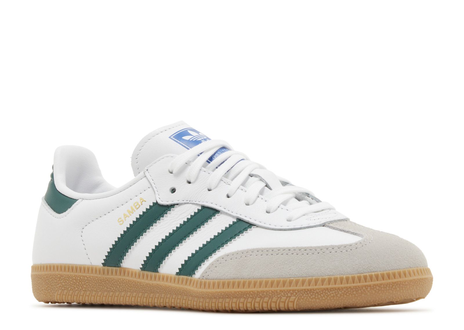 Samba OG Big Kid 'White Collegiate Green Gum' - Adidas