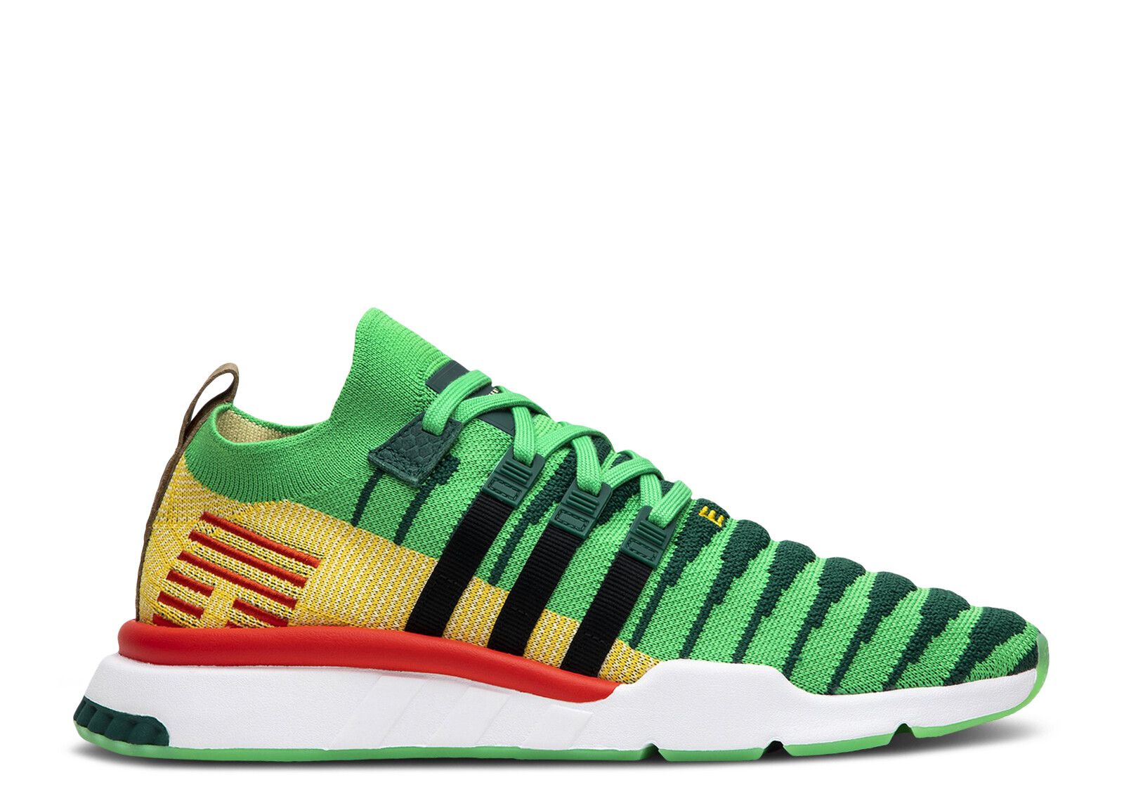 Dragon Ball Z X EQT Support Mid ADV Primeknit Shenron Sample Adidas D97056 S collegiate green core black bold gold Flight Club