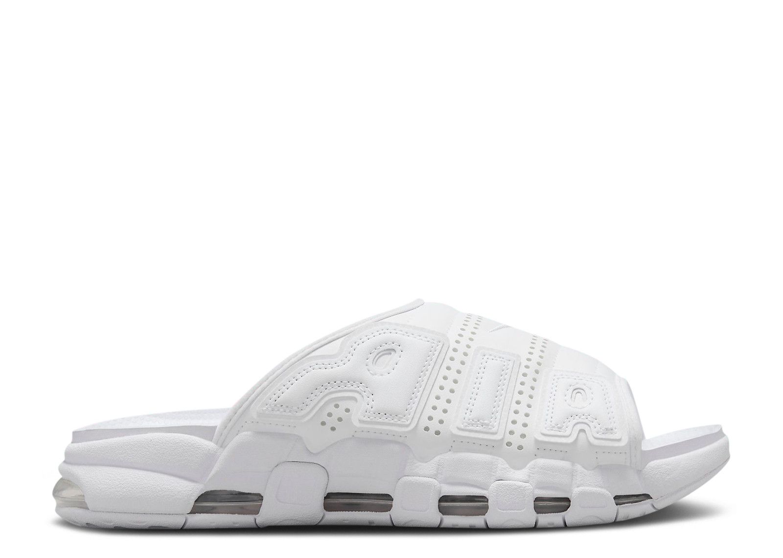 Air More Uptempo Slide 'Triple White' - Nike - FD9883 101 - white/white ...