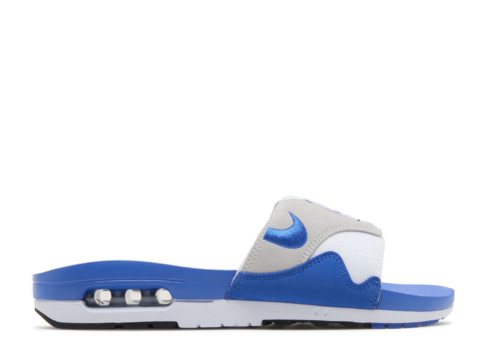 Nike Air Max Blue White and Tan Slide Sandals FJ4007-100 size 12 mens FJ4007-100 Nike Air Max 1 Slide Royal (Men main image 4