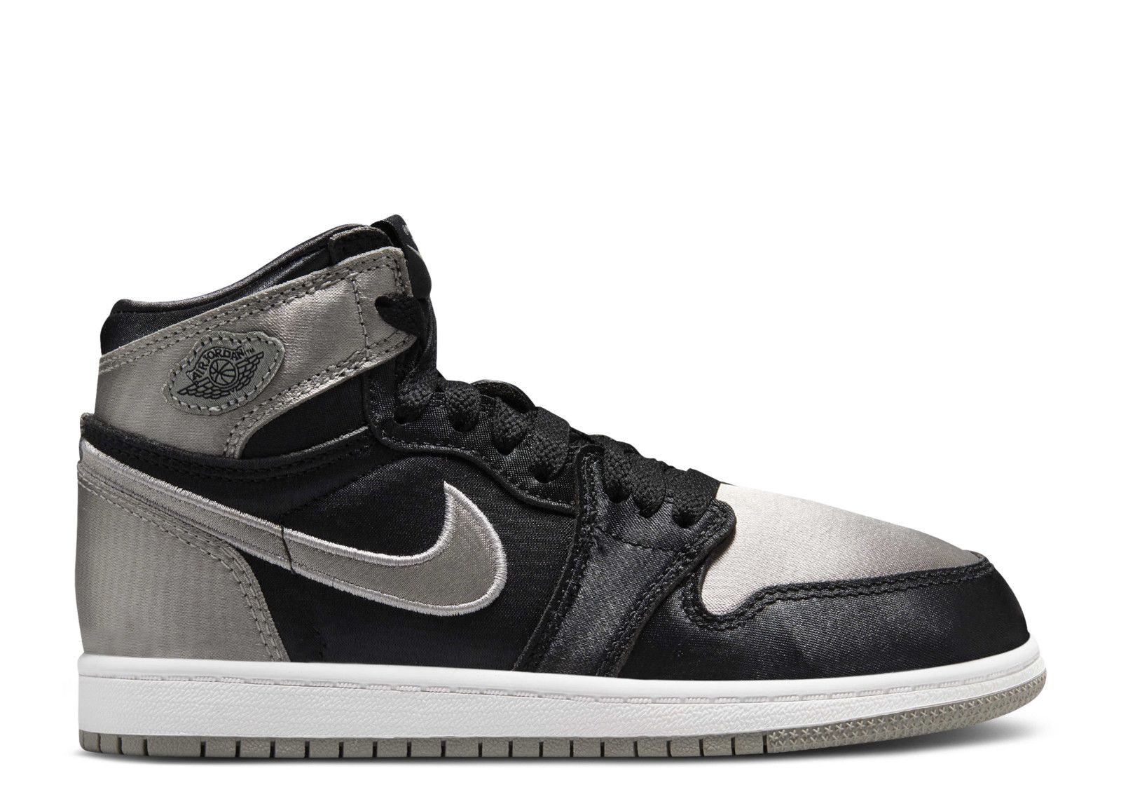 Jordan 1 Retro High OG Satin Shadow Black Medium Grey White