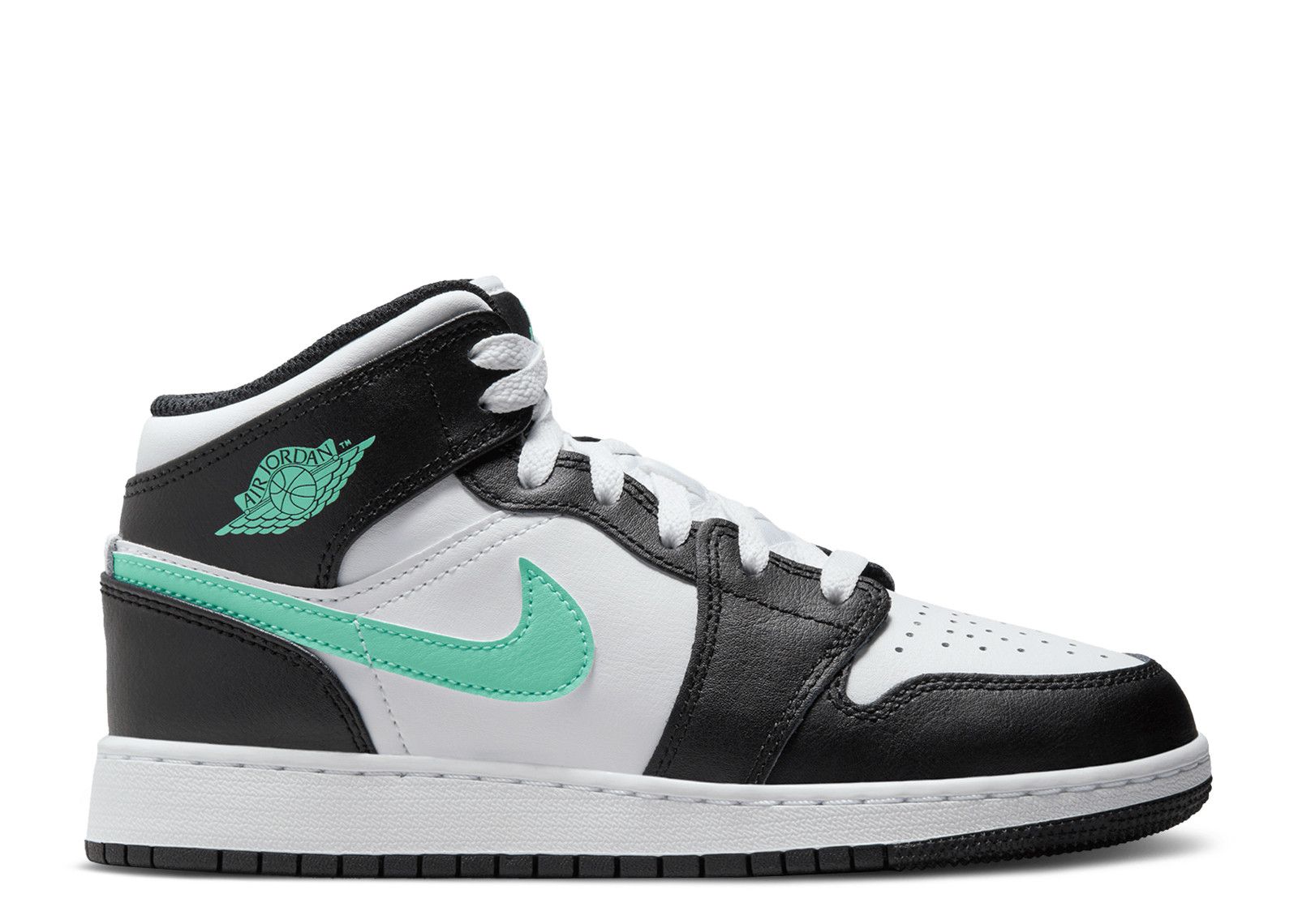 Jordan 1 Mid GS 'Green Glow' - Air Jordan - DQ8423 103 - white/black ...