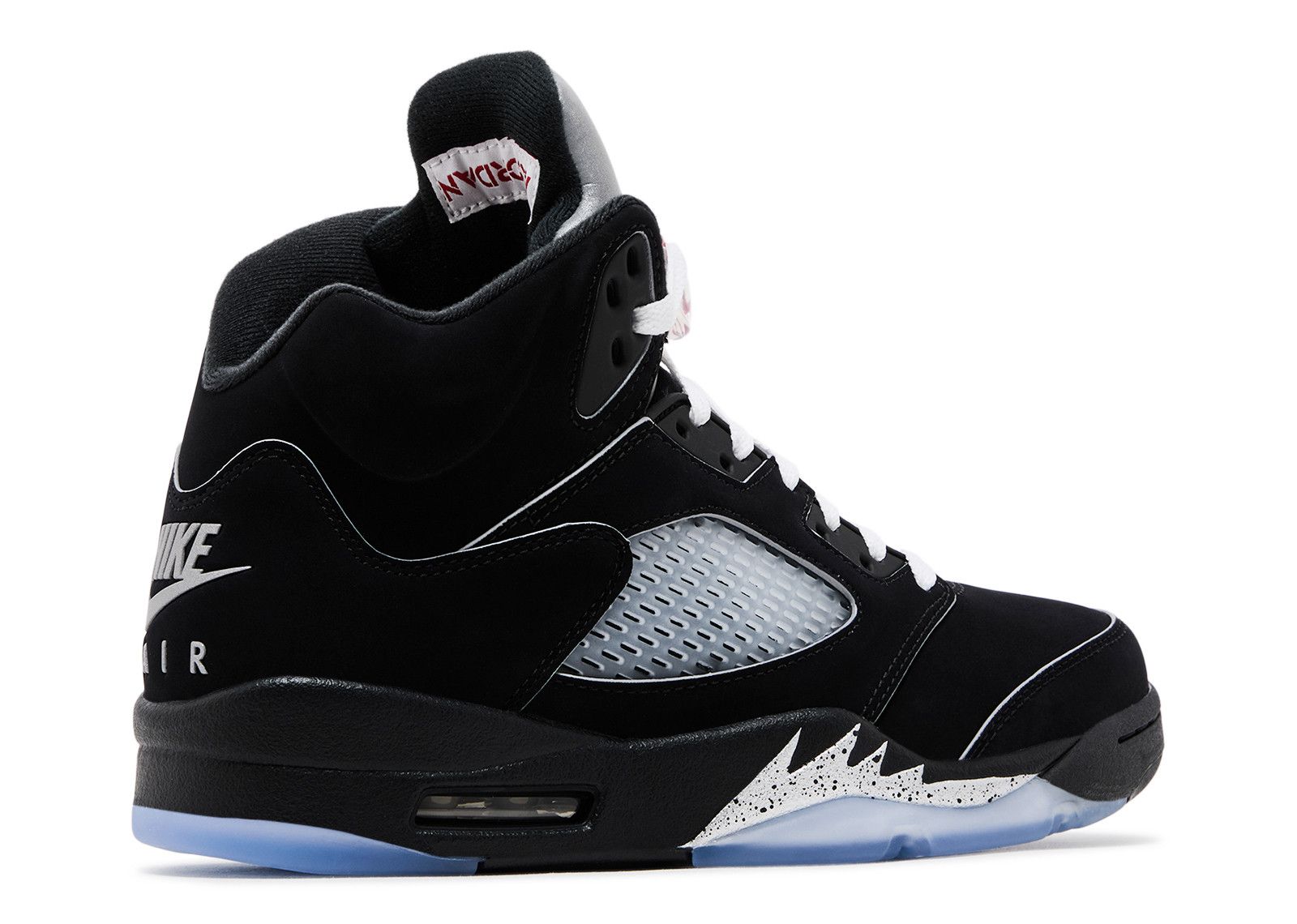 Jordan 5 Retro OG Metallic Reimagined Air Jordan HF3975 001 black white metallic silver fire red Flight Club