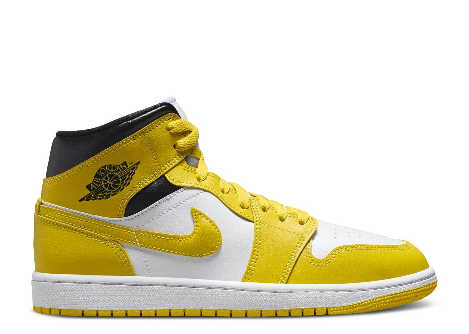 Wmns Jordan 1 Mid 'Vivid Sulfur' - Air Jordan - BQ6472 170 - white ...