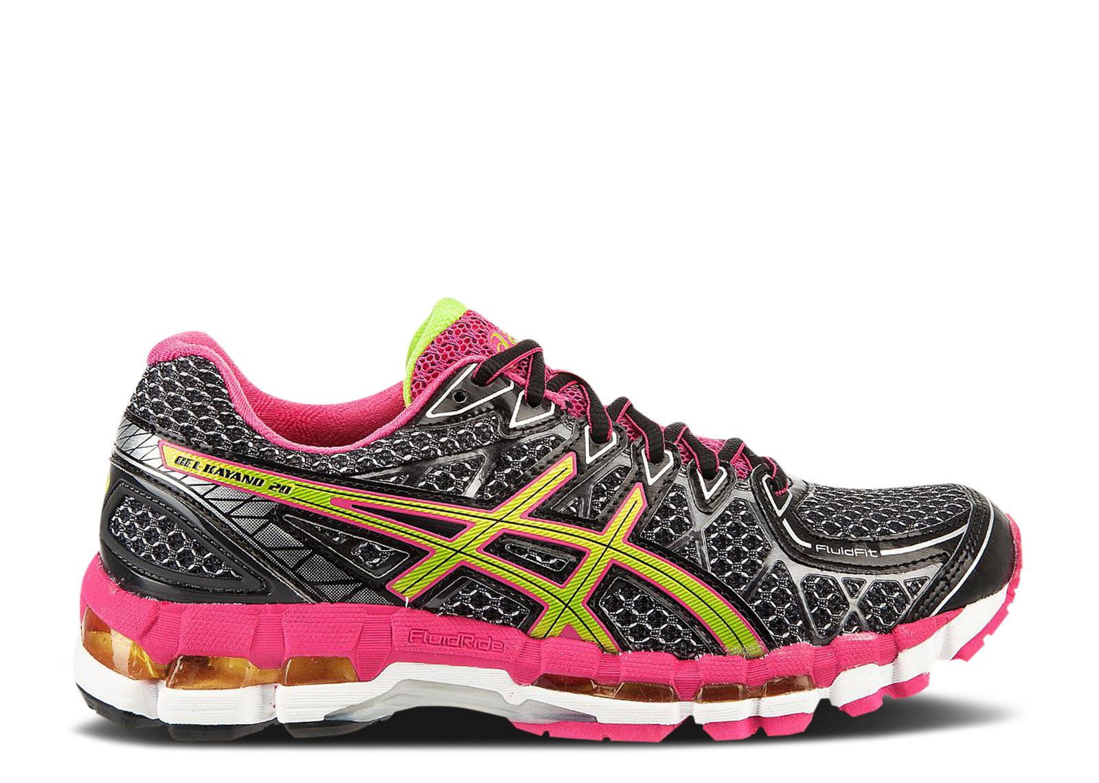 Wmns Gel Kayano 20 Black Lime Raspberry ASICS T3N7N 9005 black lime raspberry Flight Club