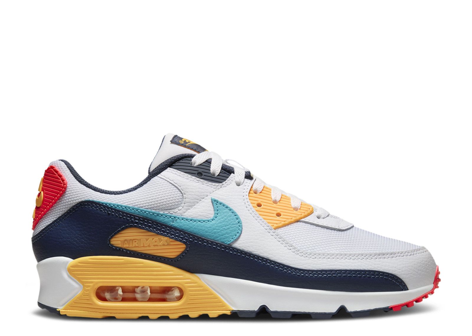 Air Max 90 '90's Neon Pack' - Nike - HF4860 100 - white/thunder blue ...