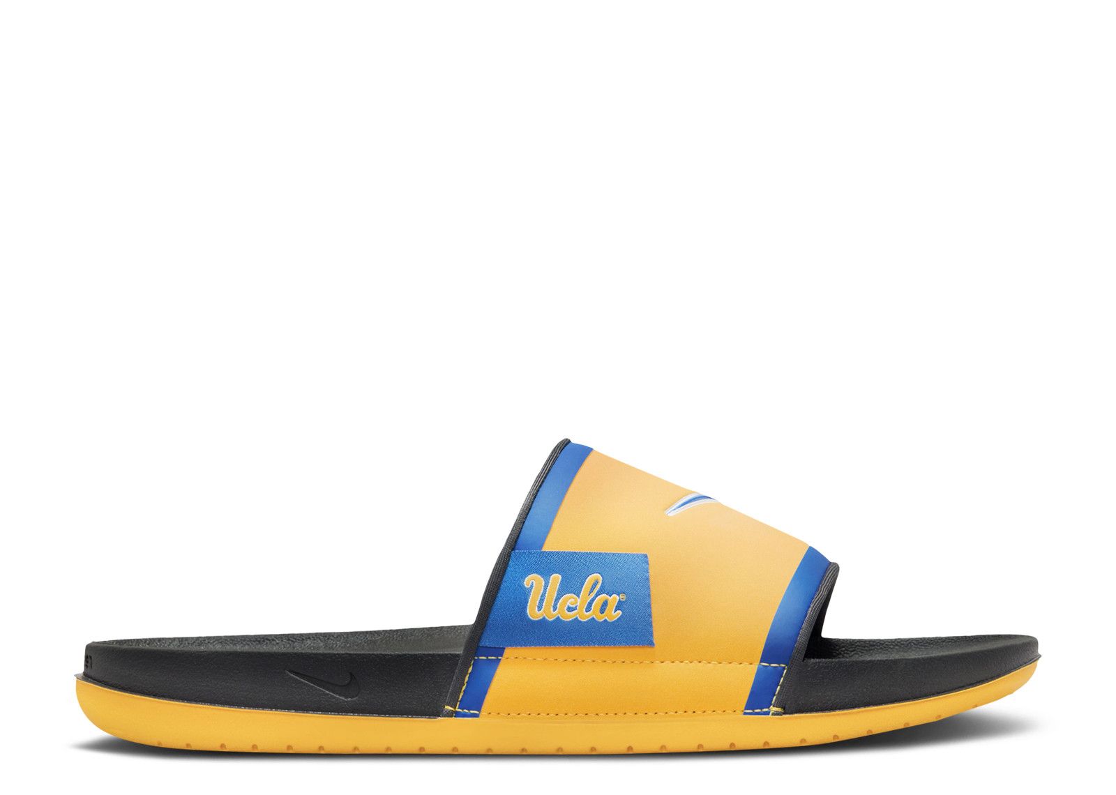 Nike Off Court Navy and Yellow Slides Nike - Offcourt Slide - VegNonVeg main image 4
