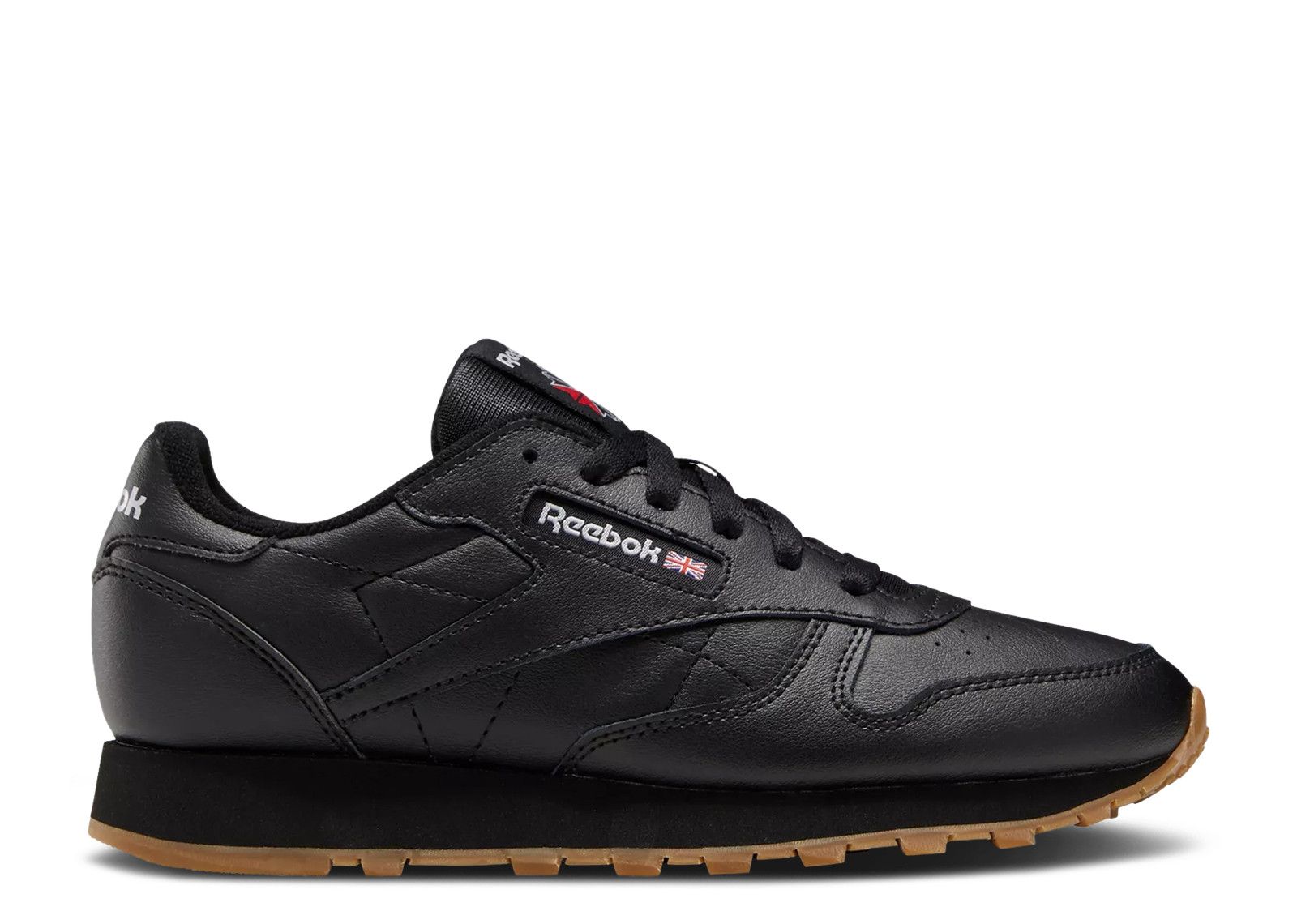 Classic Leather Big Kid Black Gum Reebok 100010469 core black core black gum Flight Club