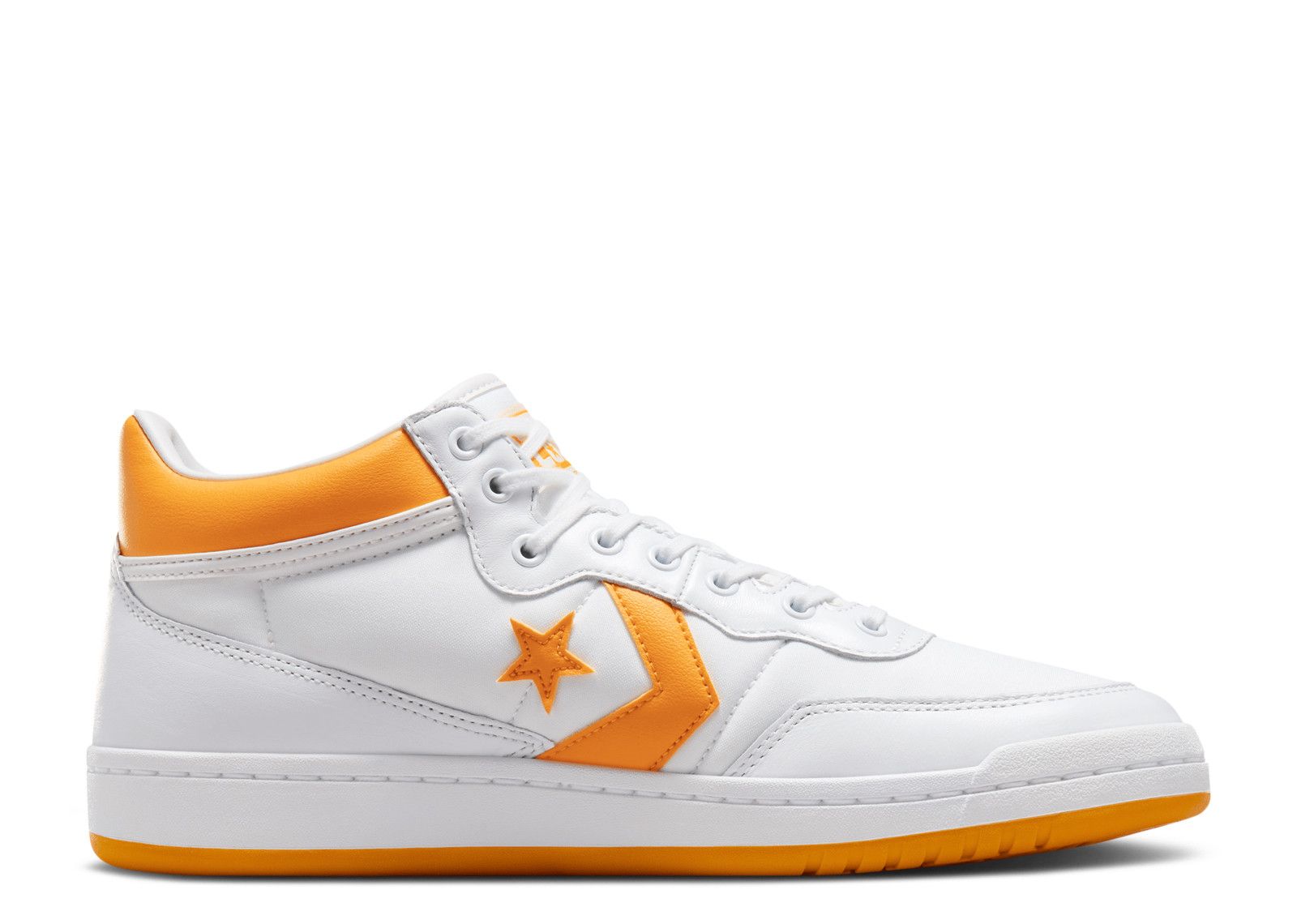 Sz 11Converse CONS Fastbreak Pro Mid White Light Yellow Shoes A08687C Men\'s NEW Converse Fastbreak Pro Mid Skate Shoe in White, Light Yellow  main image 4