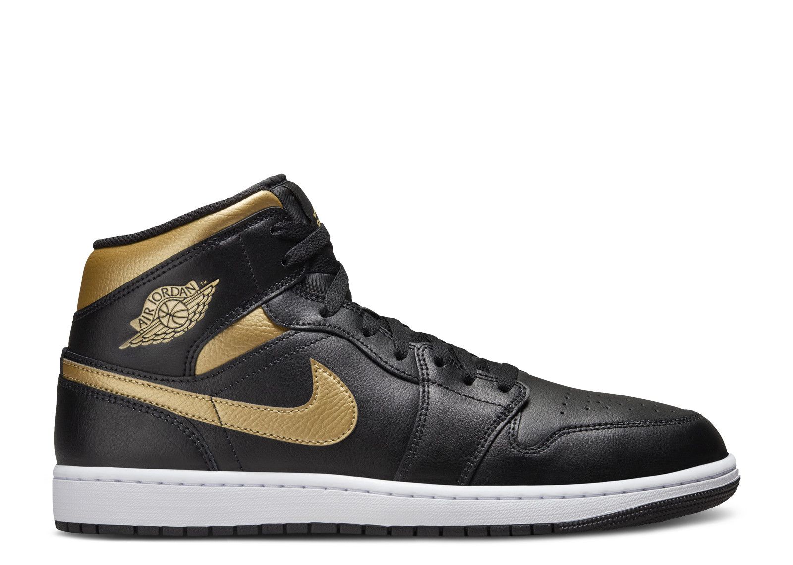 Jordan 1 Mid 'Black Metallic Gold' - Air Jordan - DQ8426 071