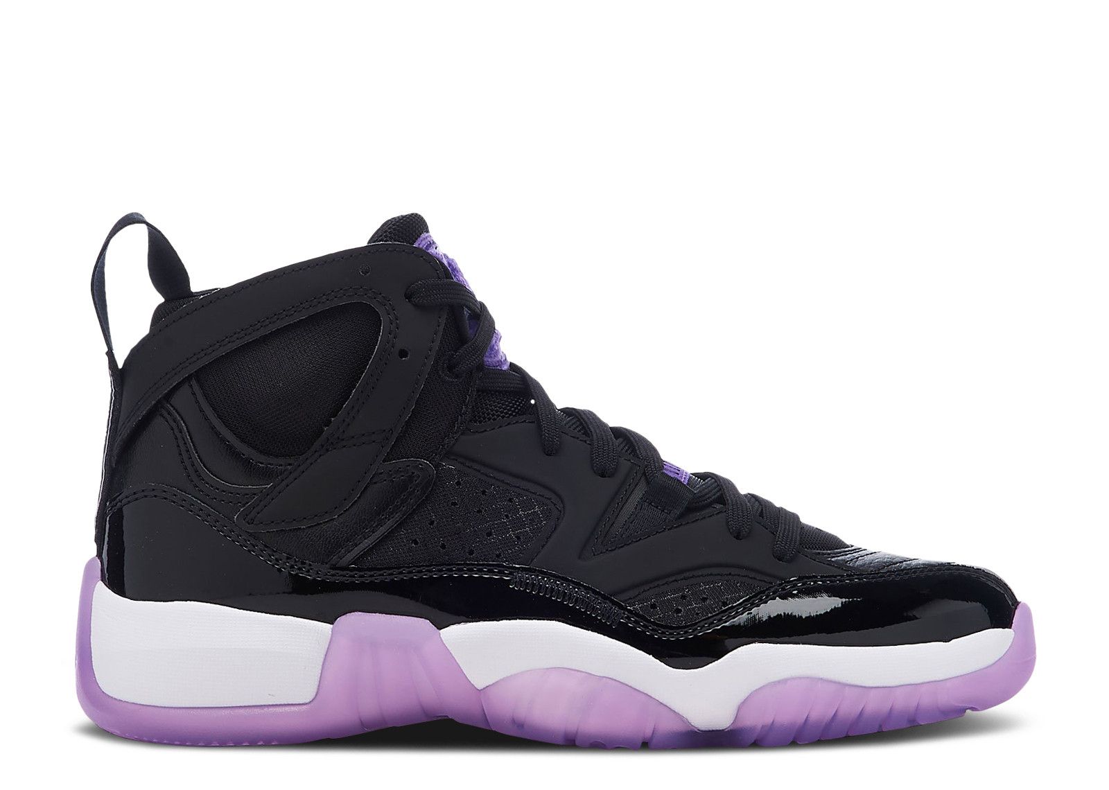 Purple black and shops white jordan 11