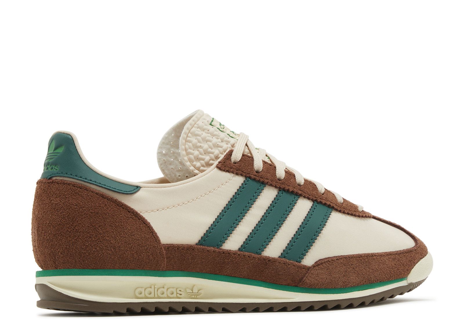 adidas gazelle silver green womens adidas Women's SL 72 OG Zebra Off White/Core Black/Better Scarlett - 7 / White / Medium