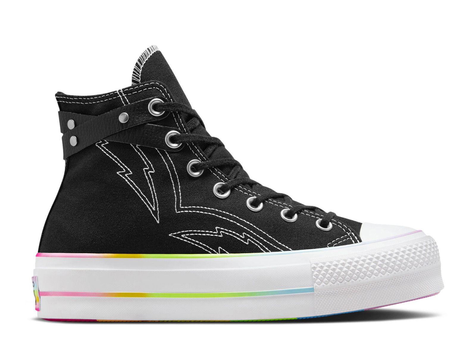 Converse Chuck Taylor All Star Men shops Pride Hi Sneakers Black