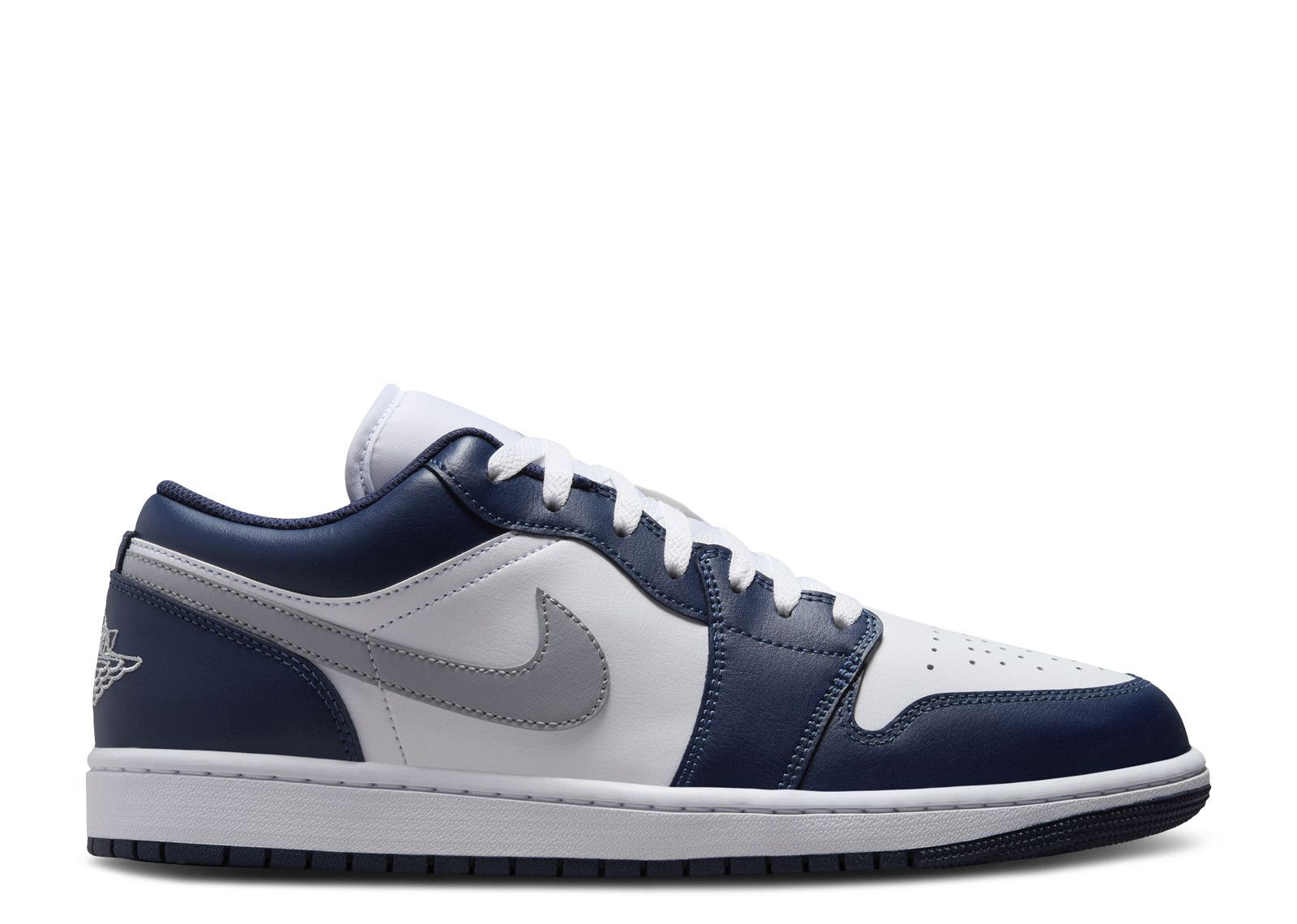 Jordan 1 Low 'Midnight Navy' - Air Jordan - 553558 141 - white/wolf