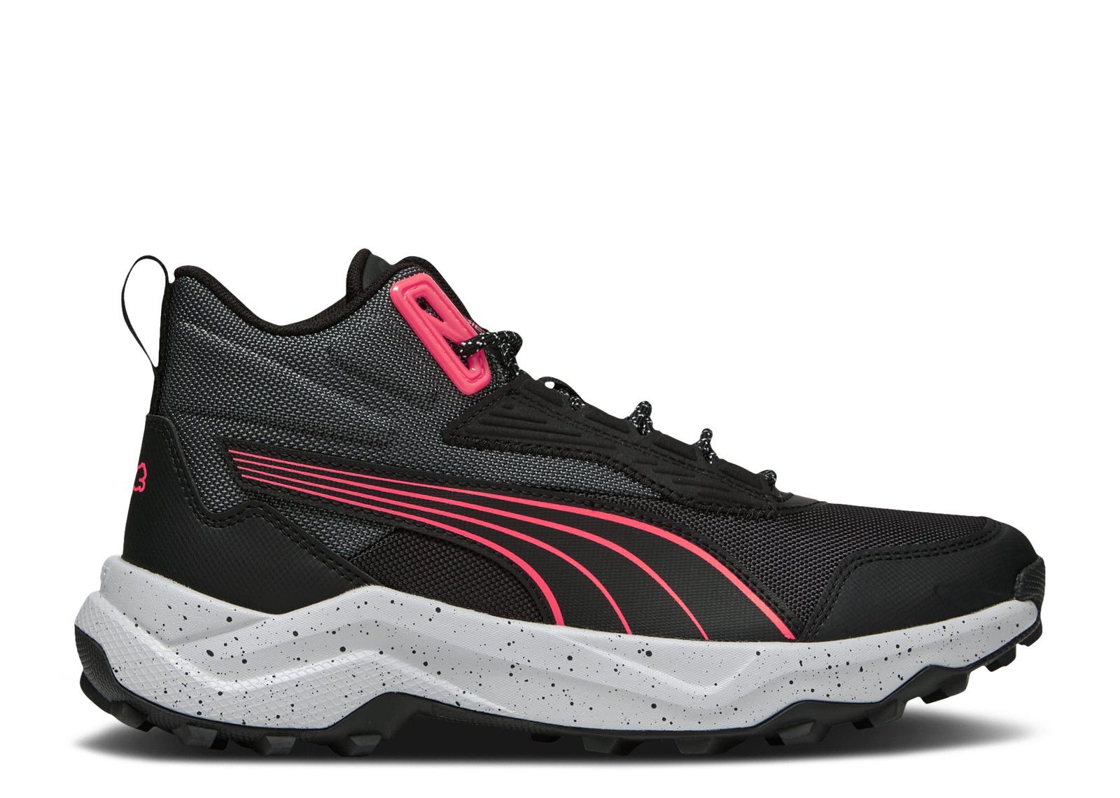 Wmns Obstruct Profoam Mid 'Black Dark Grey Fire Orchid' Puma