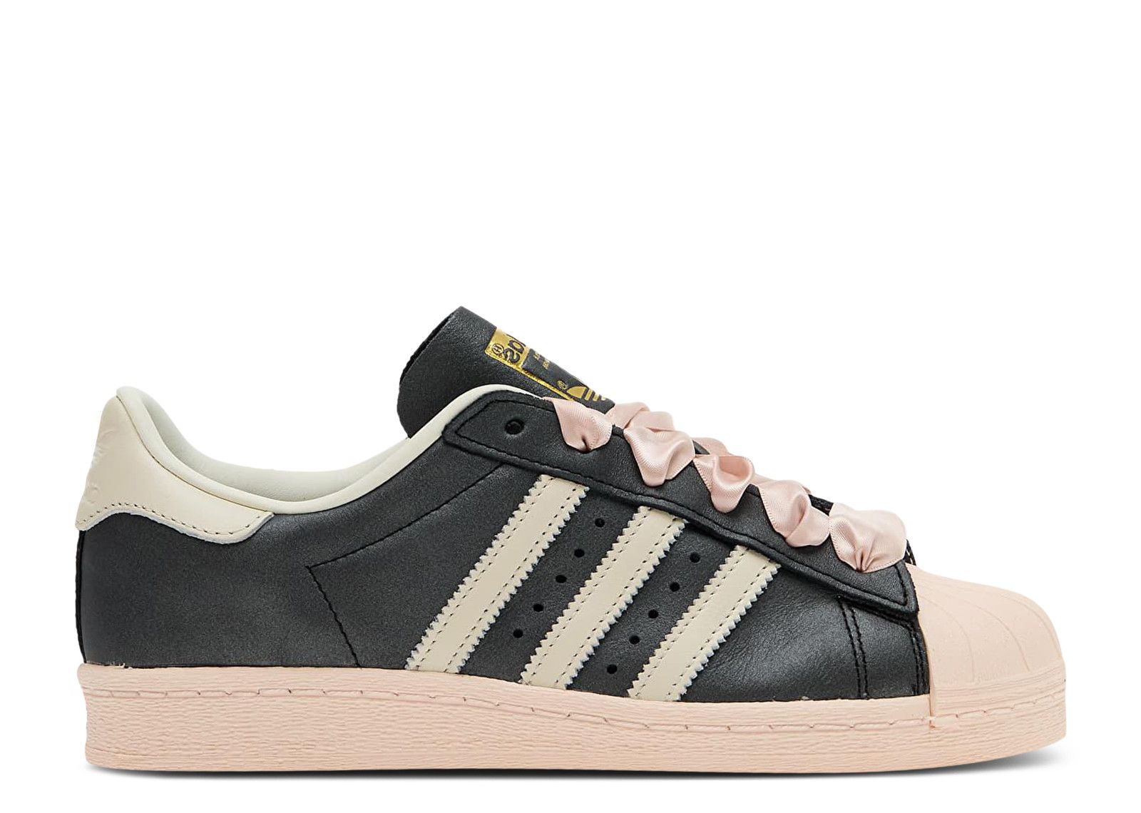 Adidas superstar pink black best sale