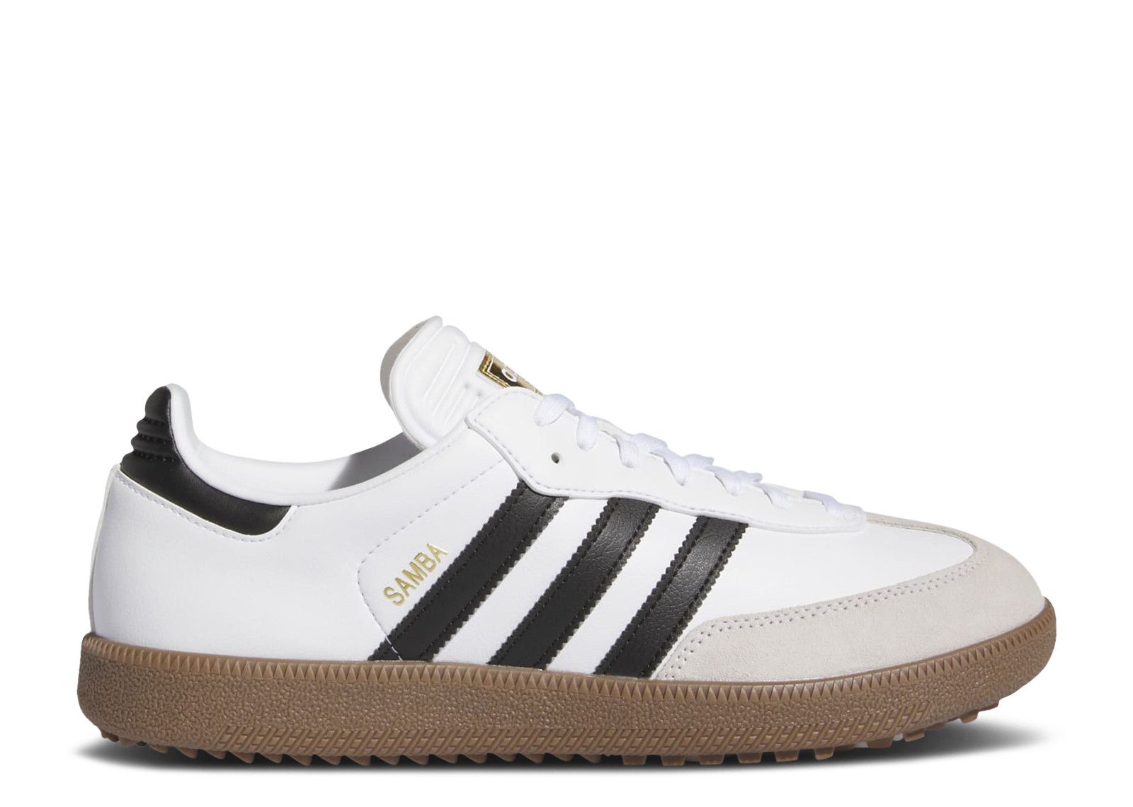 adidas Samba Golf Shoes - Cloud White/Core Black/Gum5 - 14 - Medium