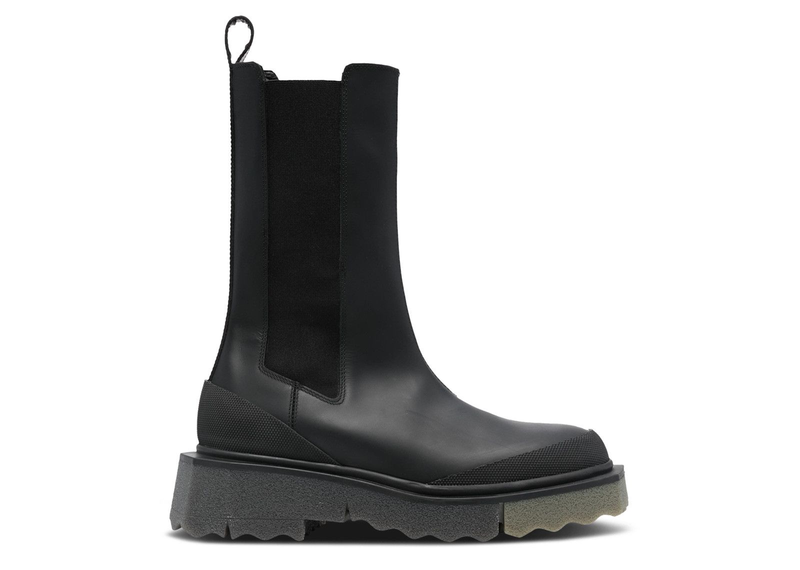 OFF-WHITE ラウントトゥチェルシフツ OWID018F22LEA002 0456 Off White Wmns Sponge Chelsea Boot 'Black' - Off White