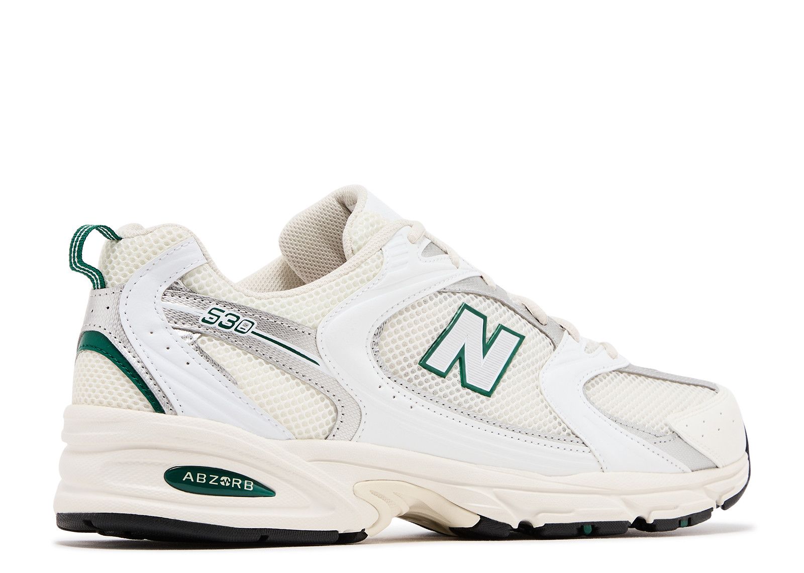 靴 New Balance/ MR530 WHITE/GREEN New Balance 530 - Sea Salt / White / Marsh Green