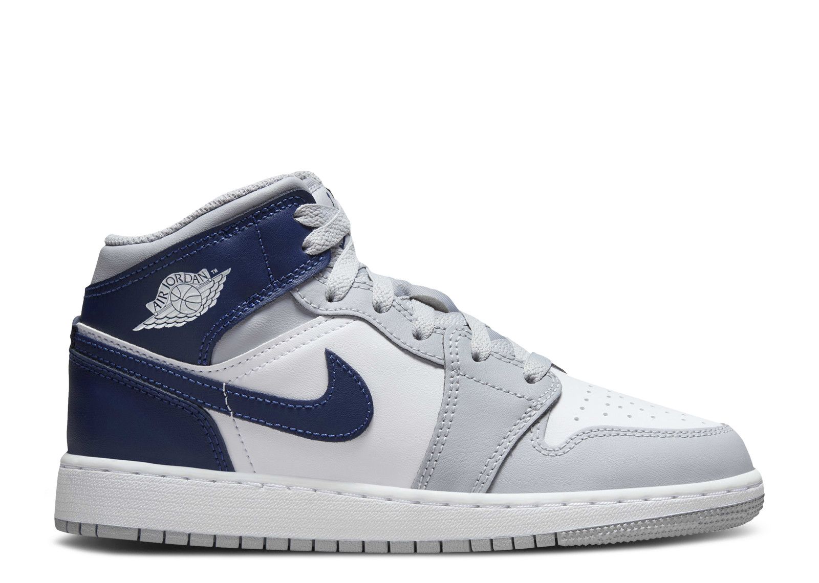 Air Jordan 1 Mid GS 'Wolf Grey Midnight Navy' - Air Jordan - DQ8423 104 ...